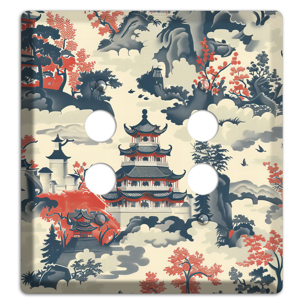 Ink & Ember Pagoda 2 Pushbutton Wallplate