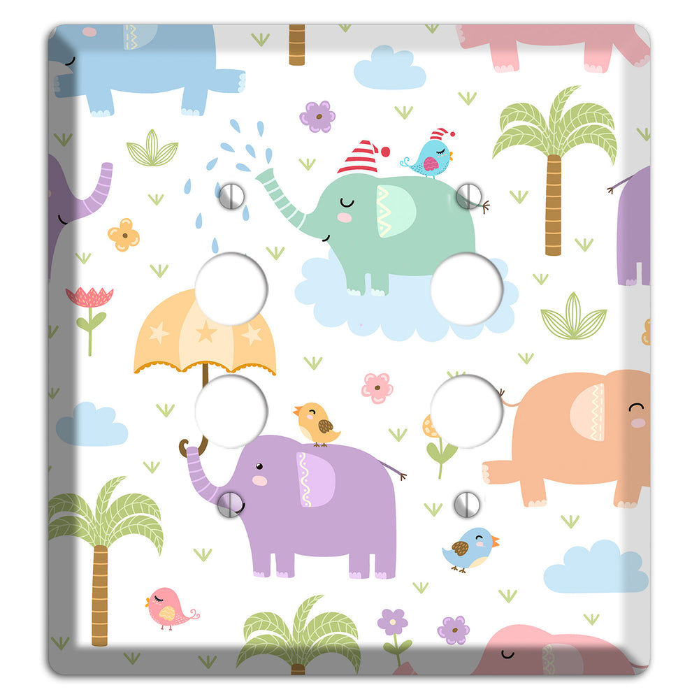 Elephant Dreams 2 Pushbutton Wallplate