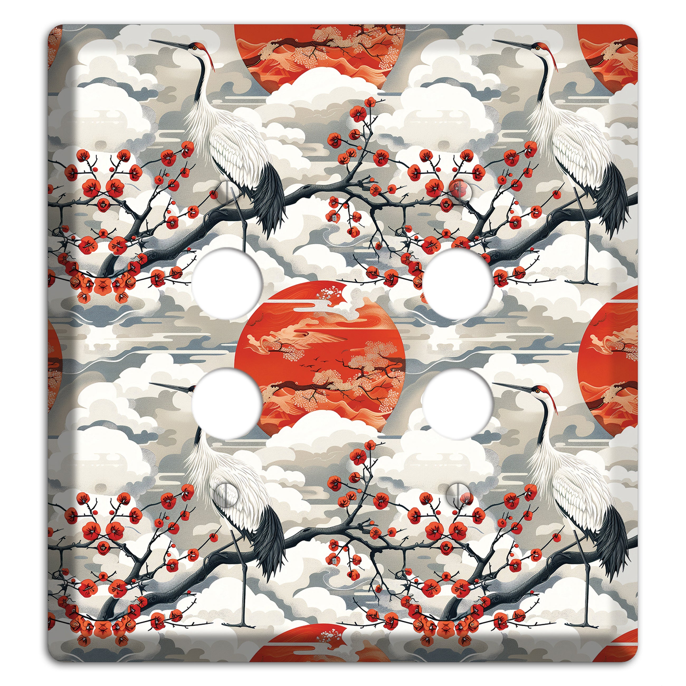 Vermillion Sun Rising 2 Pushbutton Wallplate