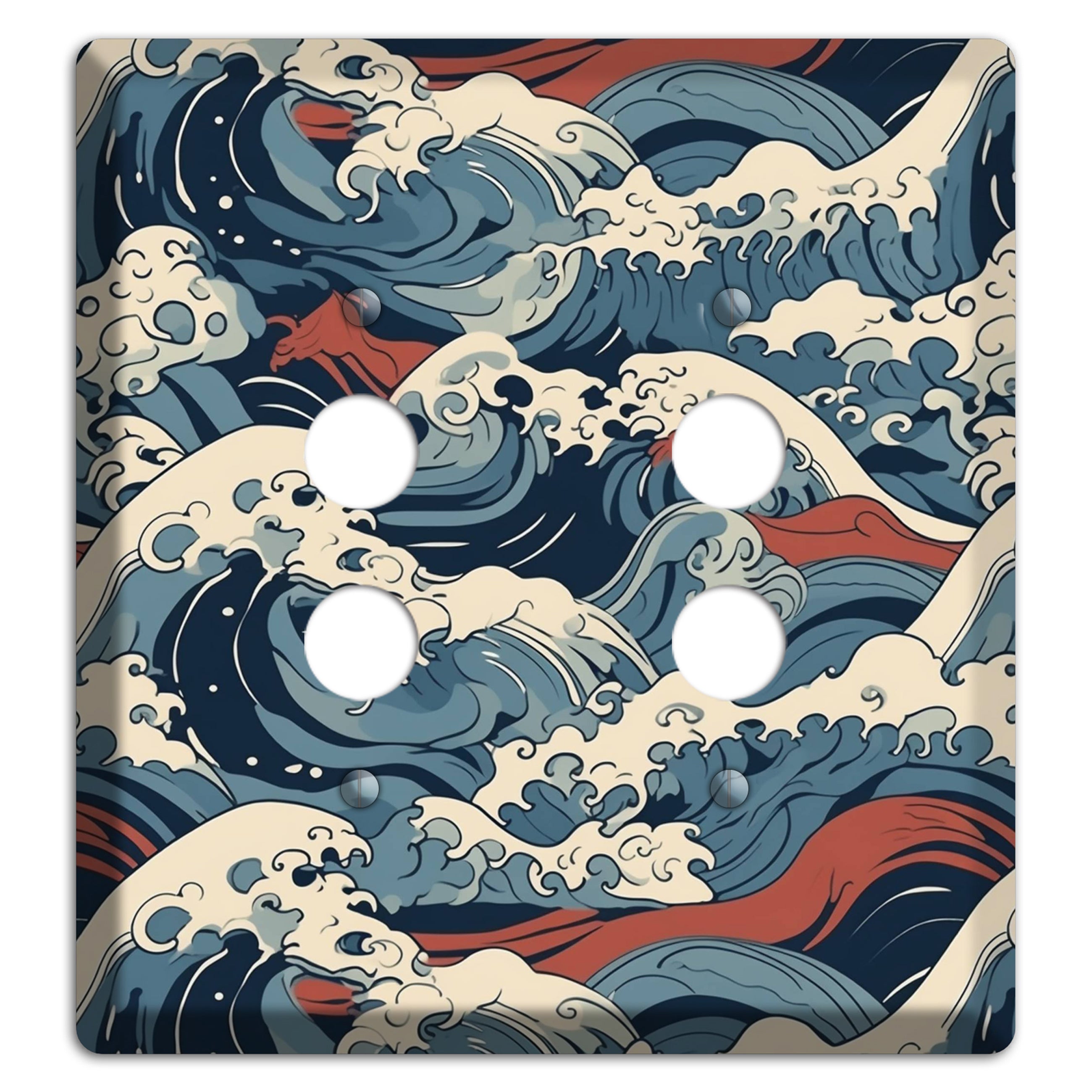 Crashing Tide Fury 2 Pushbutton Wallplate