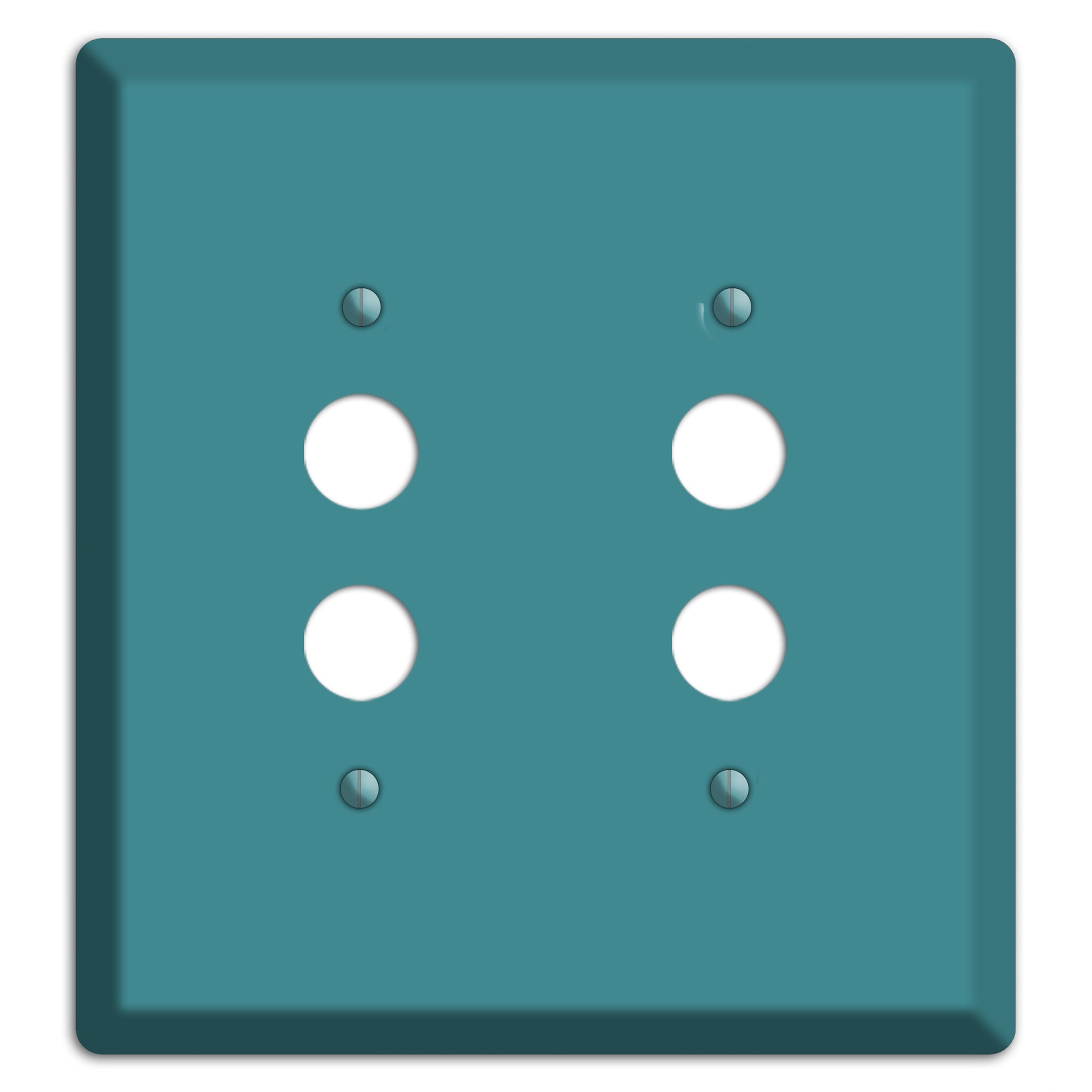 Baxter Turqouise 2 Pushbutton Wallplate