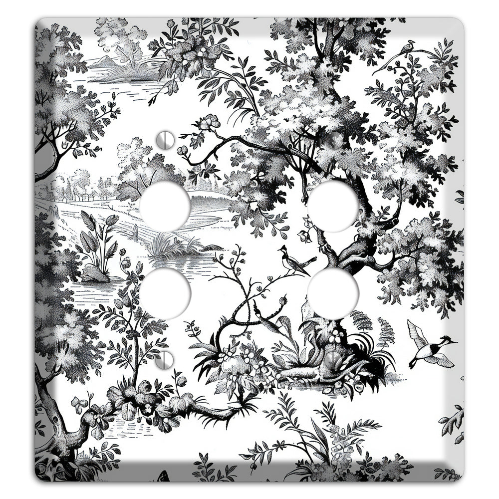 Pastoral Ink Reverie 2 Pushbutton Wallplate