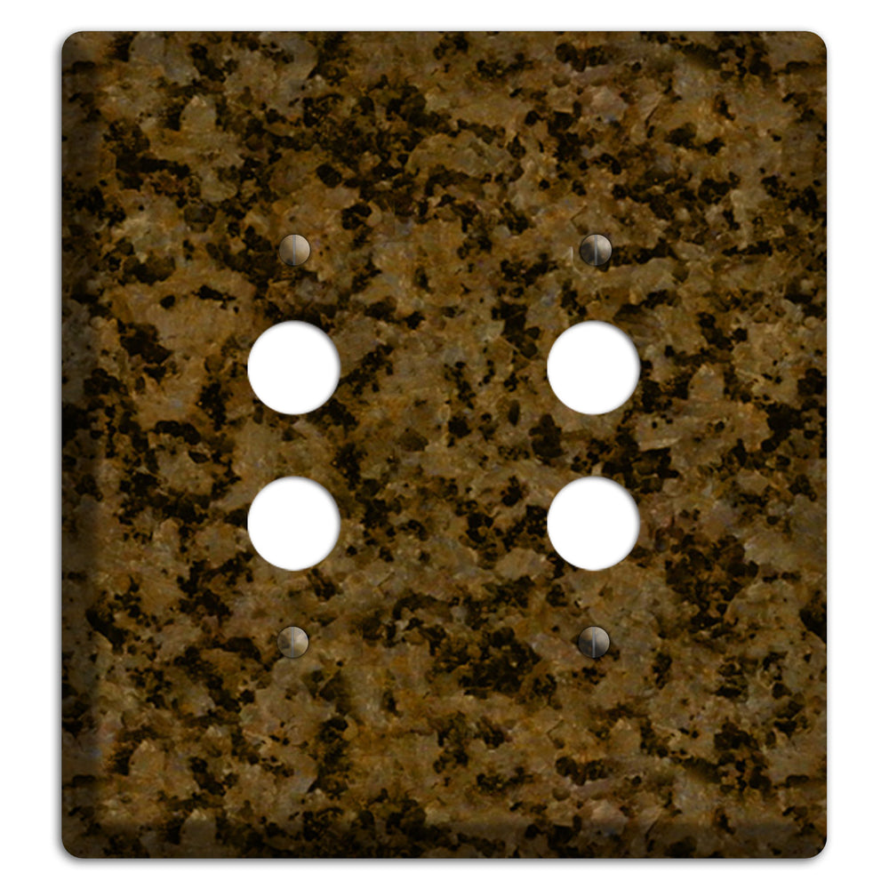Tropic Brown Granite 2 Pushbutton Wallplate