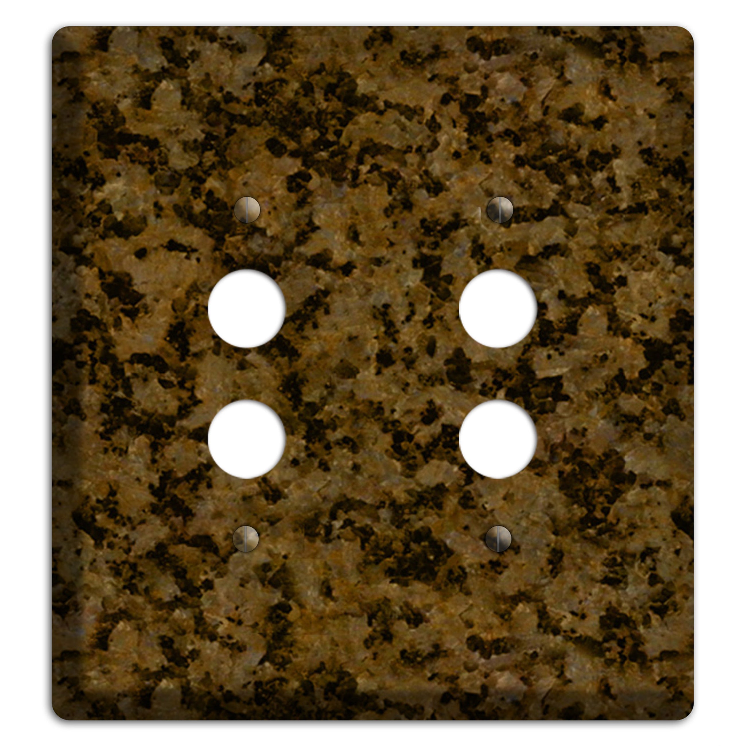 Tropic Brown Granite 2 Pushbutton Wallplate