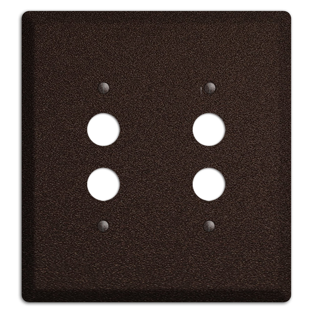 Baxter Subtle Antique Bronze 2 Pushbutton Wallplate