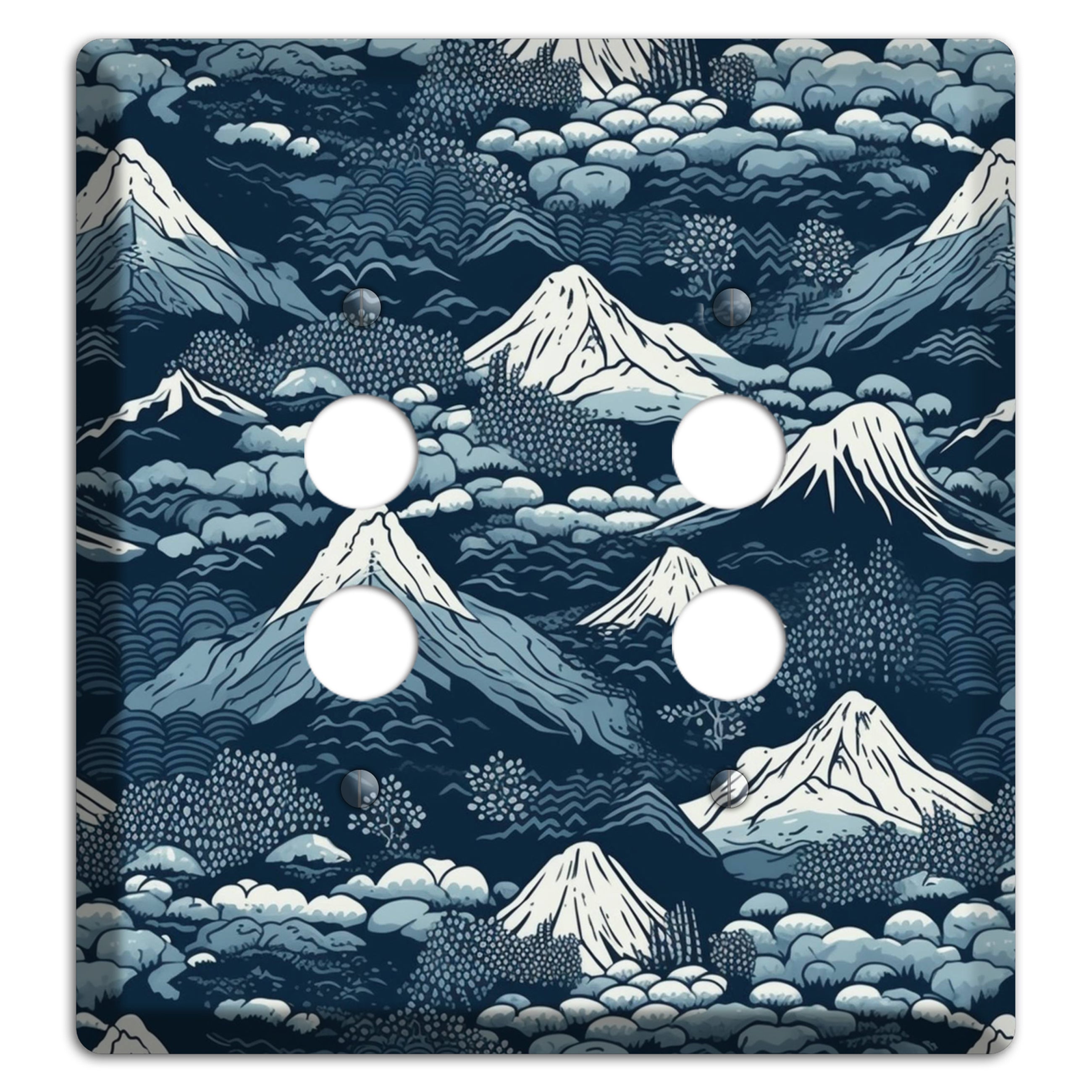 Summit & Fog 2 Pushbutton Wallplate