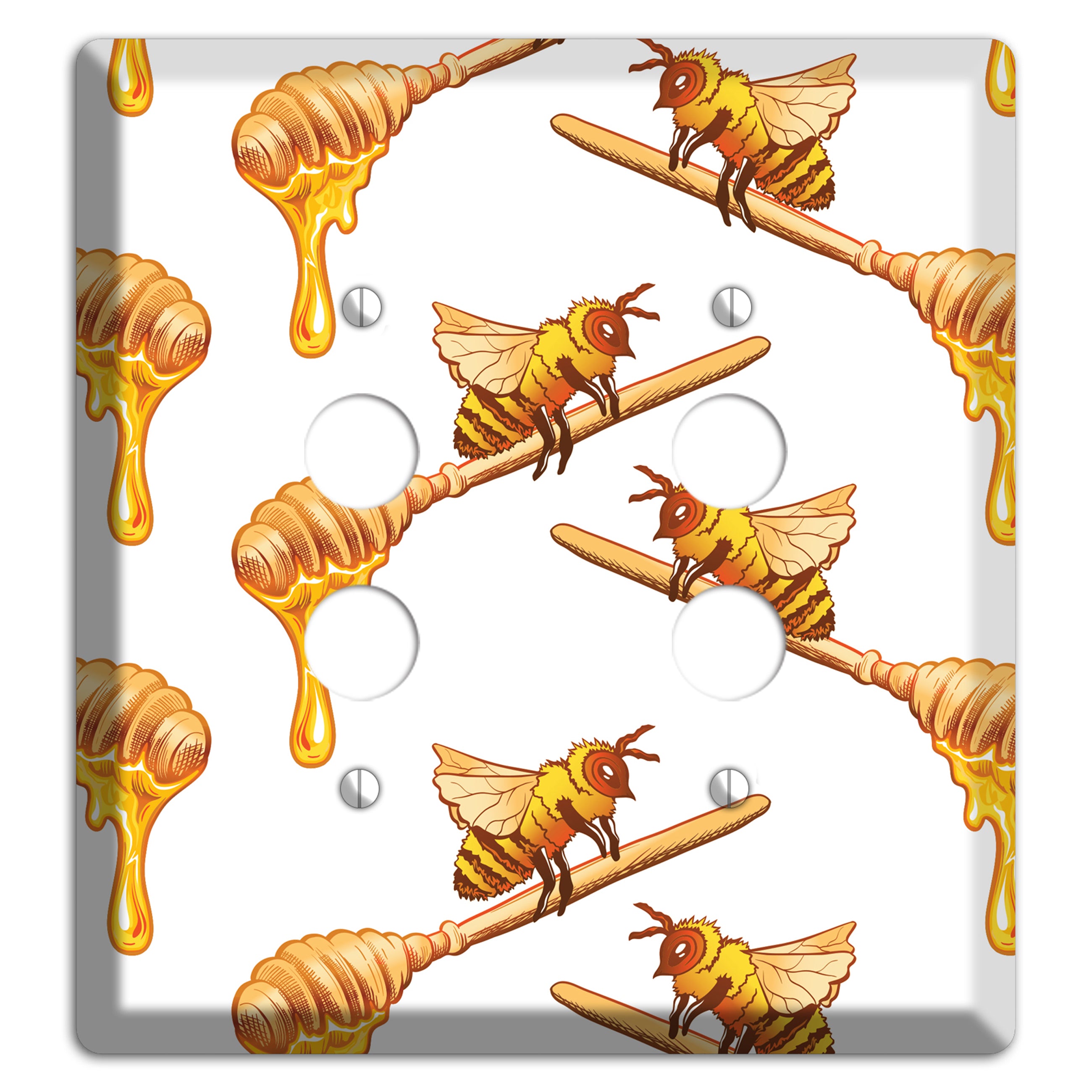 Honey Dipper Scatter 2 Pushbutton Wallplate