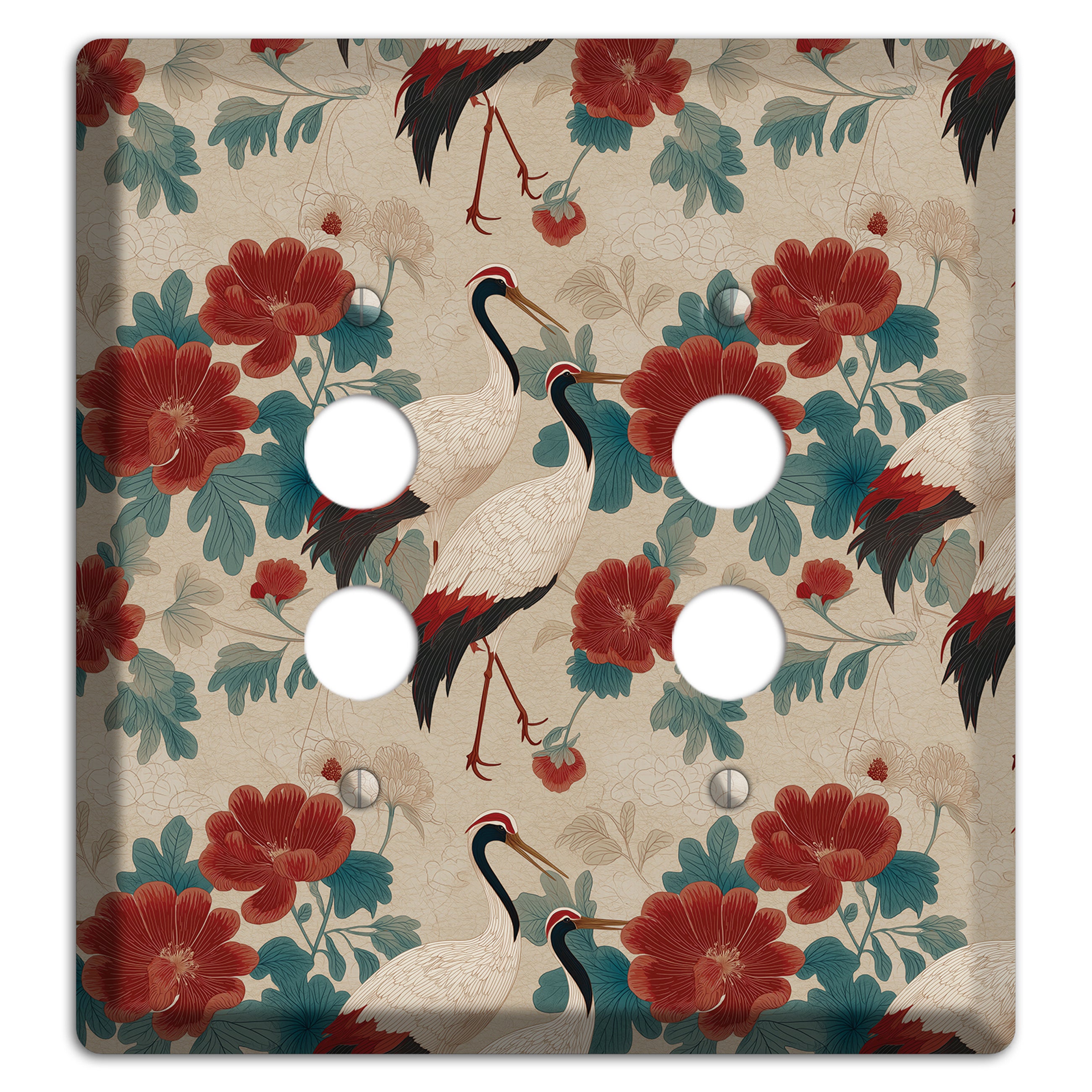Rust Peony Passage 2 Pushbutton Wallplate