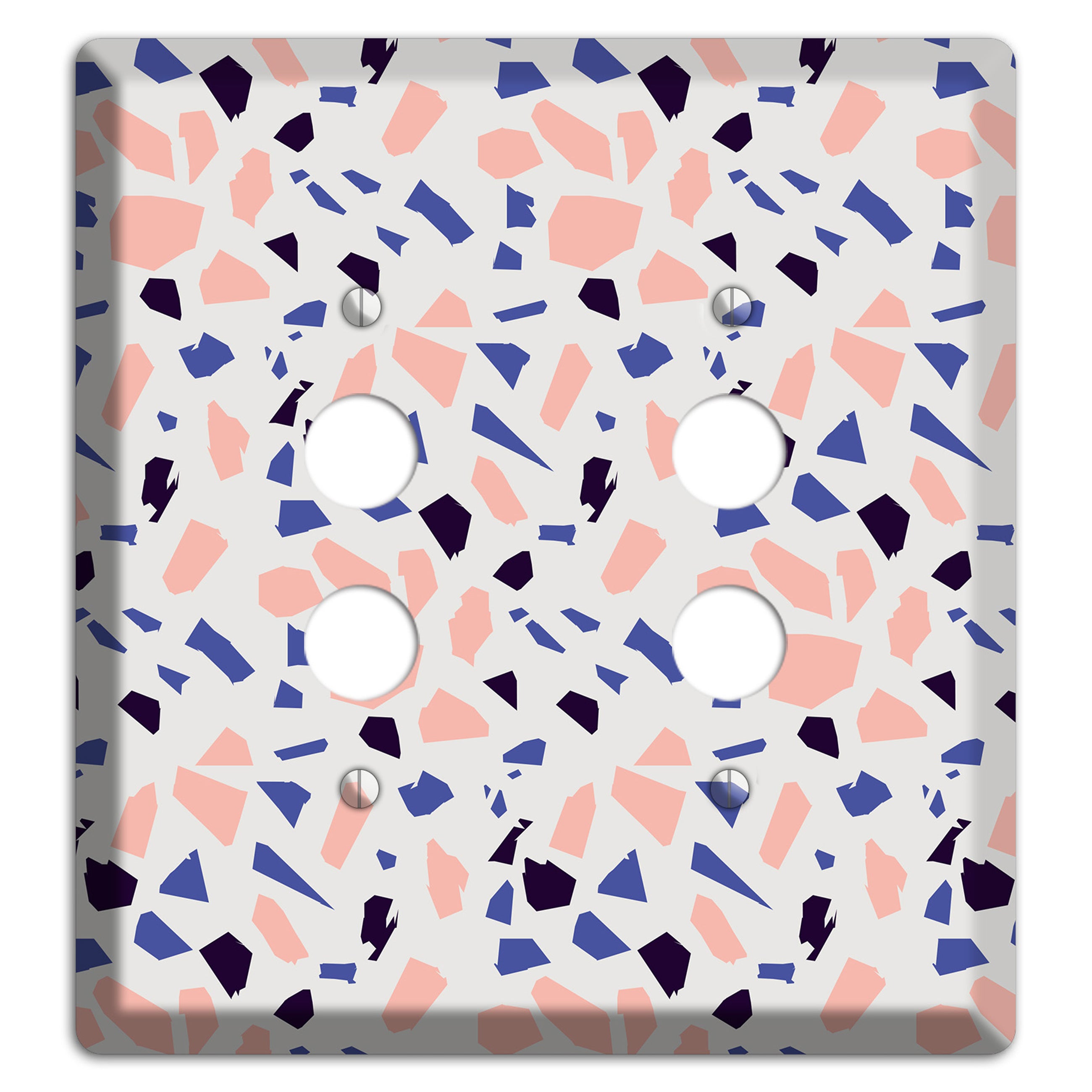 Coral Indigo Burst 2 Pushbutton Wallplate
