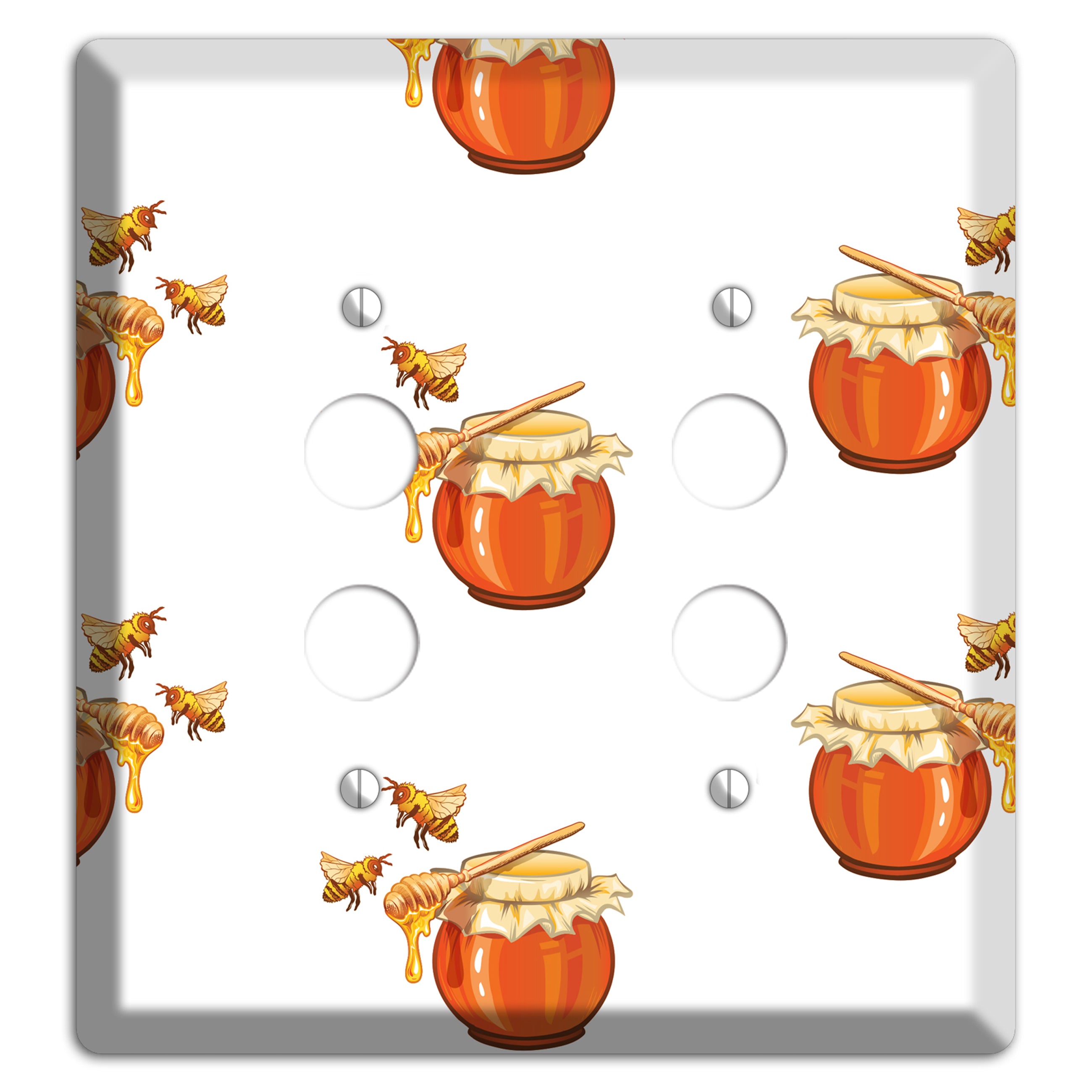 Honey & Hive 2 Pushbutton Wallplate