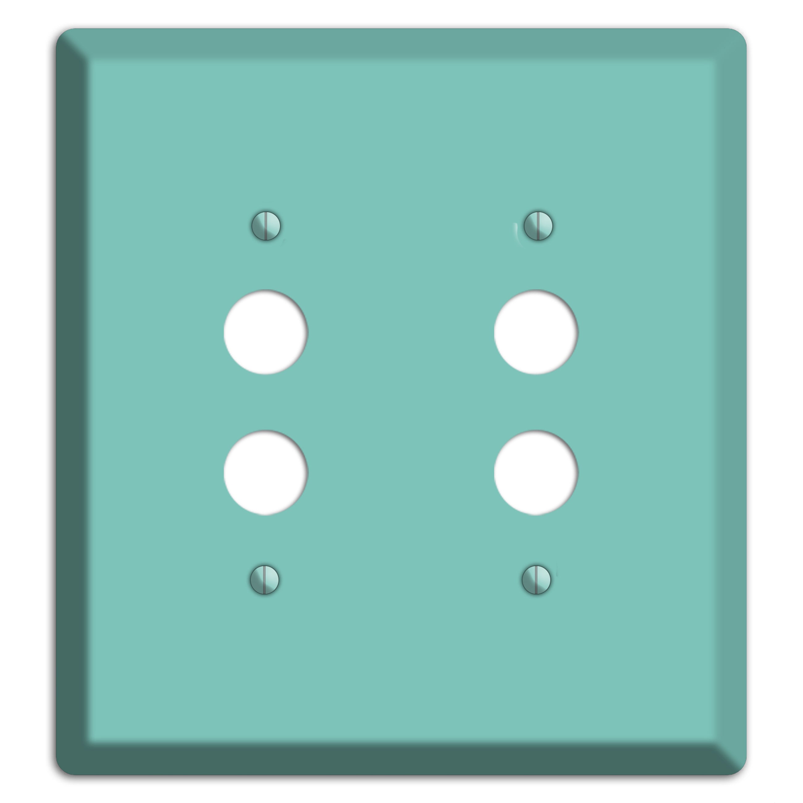 Baxter Seafoam 2 Pushbutton Wallplate