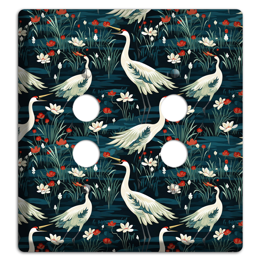 Midnight Lotus Marsh 2 Pushbutton Wallplate