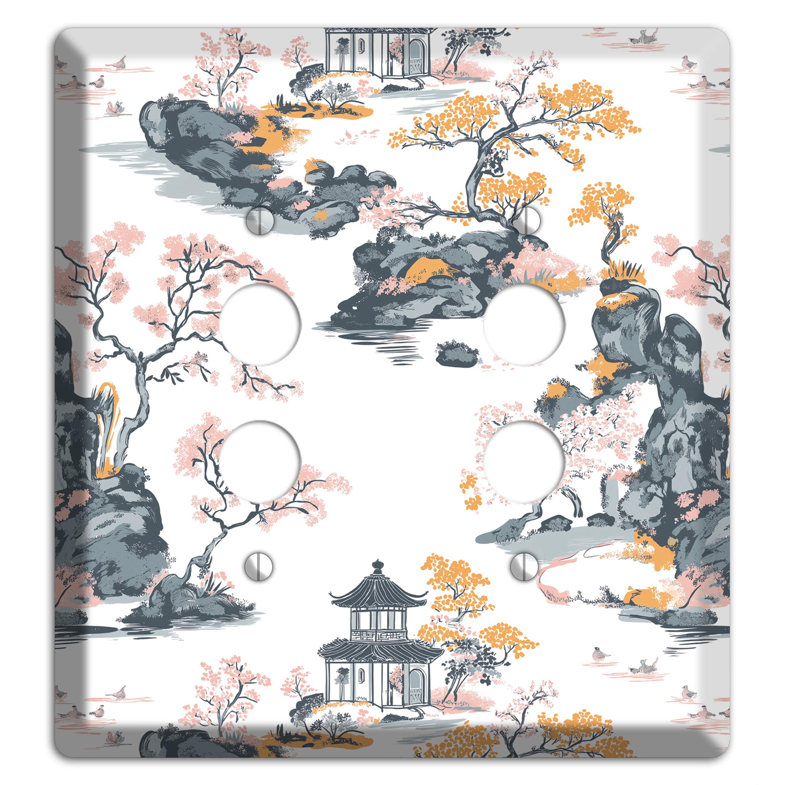Stone Garden Reverie 2 Pushbutton Wallplate