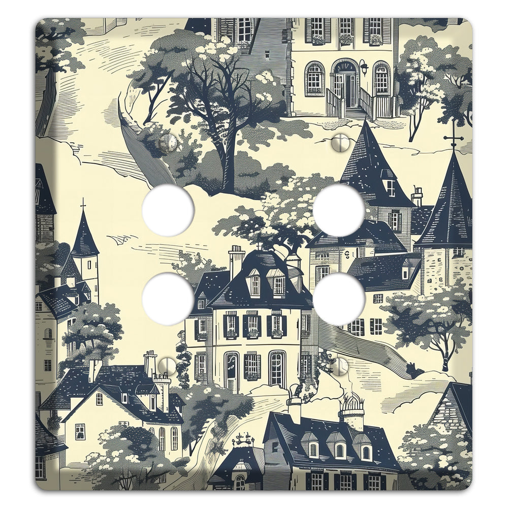 Village on the Hill 2 Pushbutton Wallplate