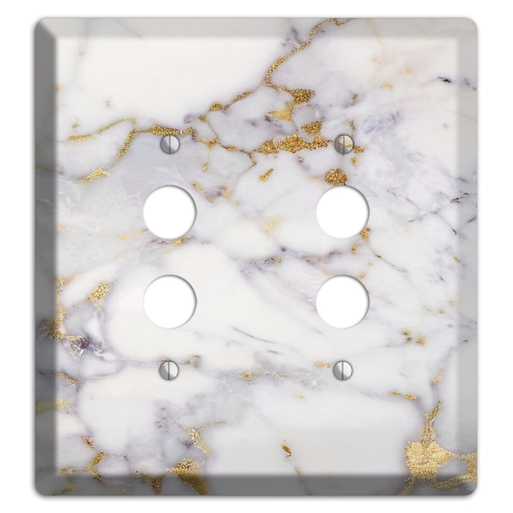 Metallic Bronze Marble 2 Pushbutton Wallplate