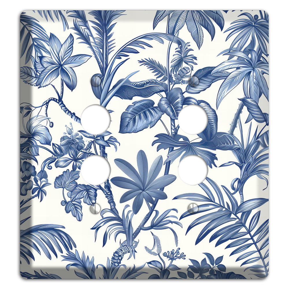 Tropic Indigo Reverie 2 Pushbutton Wallplate
