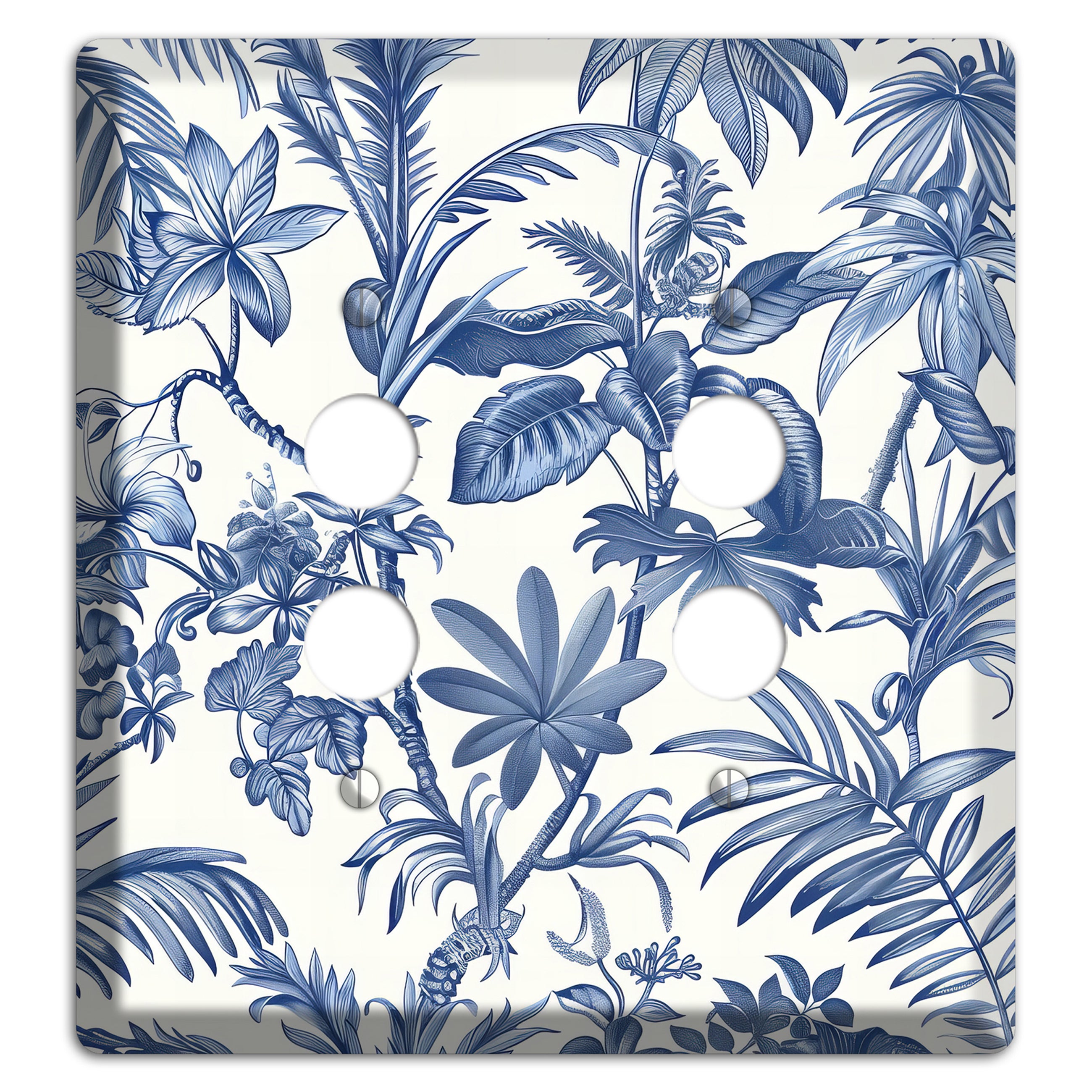 Tropic Indigo Reverie 2 Pushbutton Wallplate