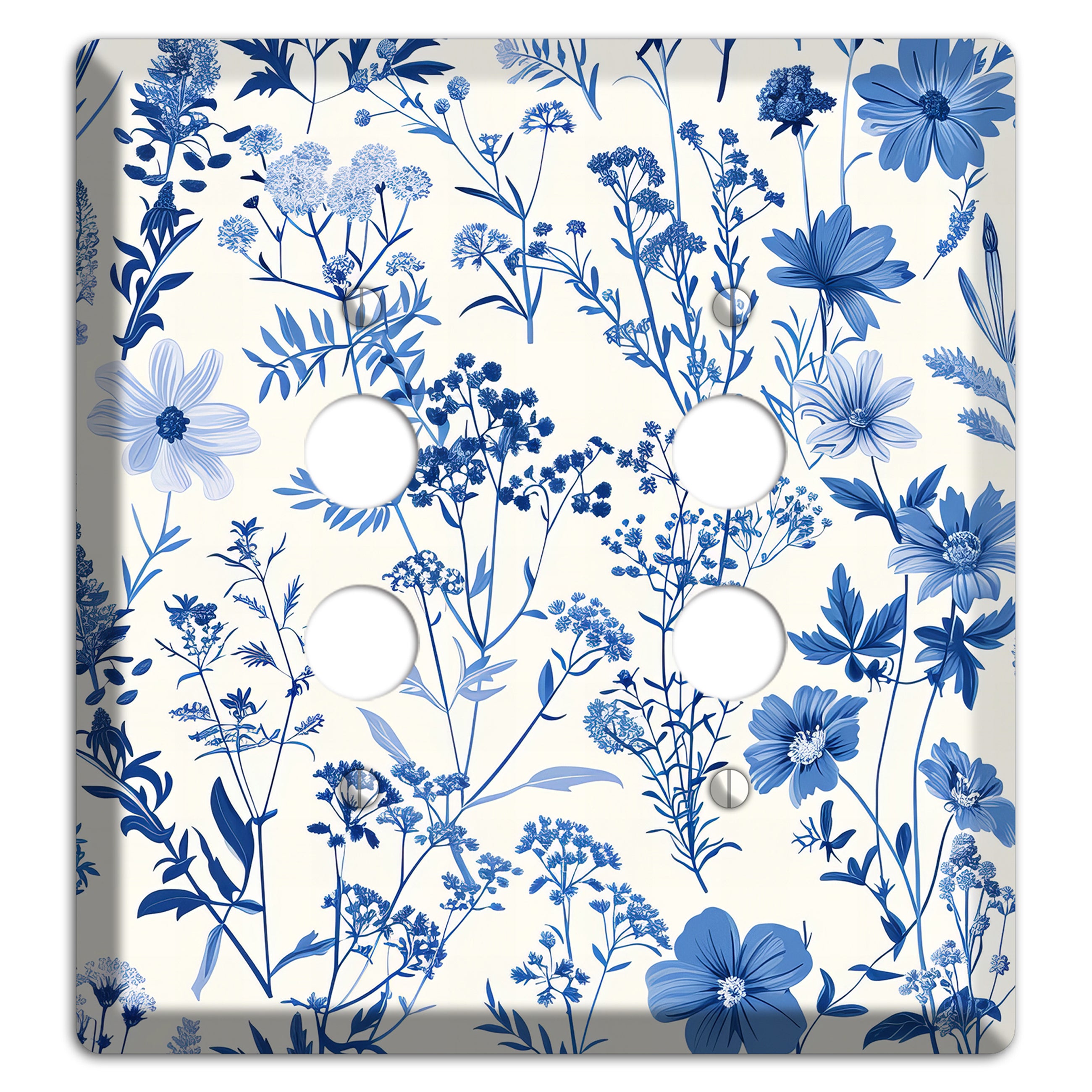 Meadow in Monochrome 2 Pushbutton Wallplate