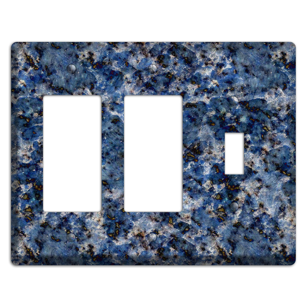 Blue Bahia Granite 2 Rocker / Toggle Wallplate