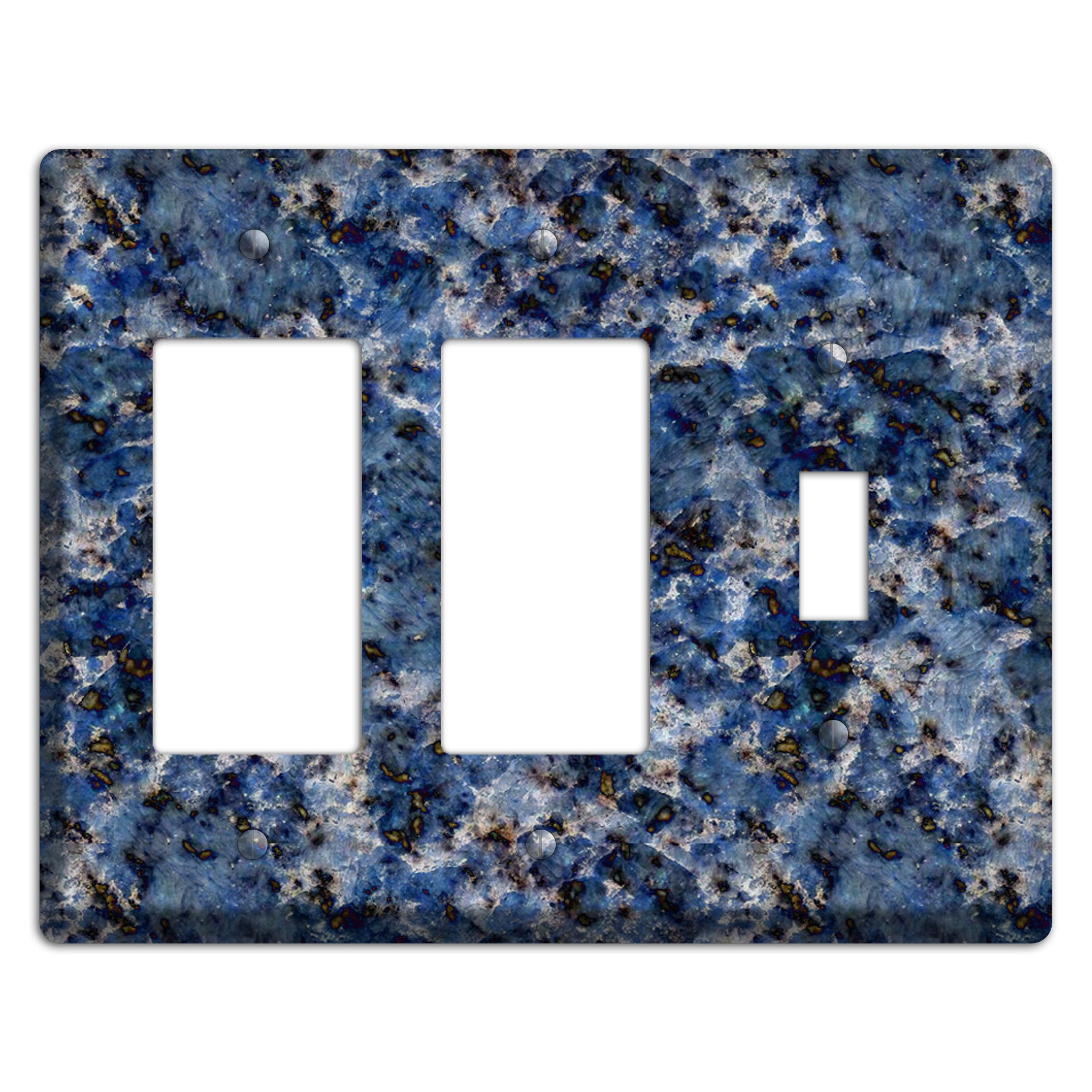 Blue Bahia Granite 2 Rocker / Toggle Wallplate