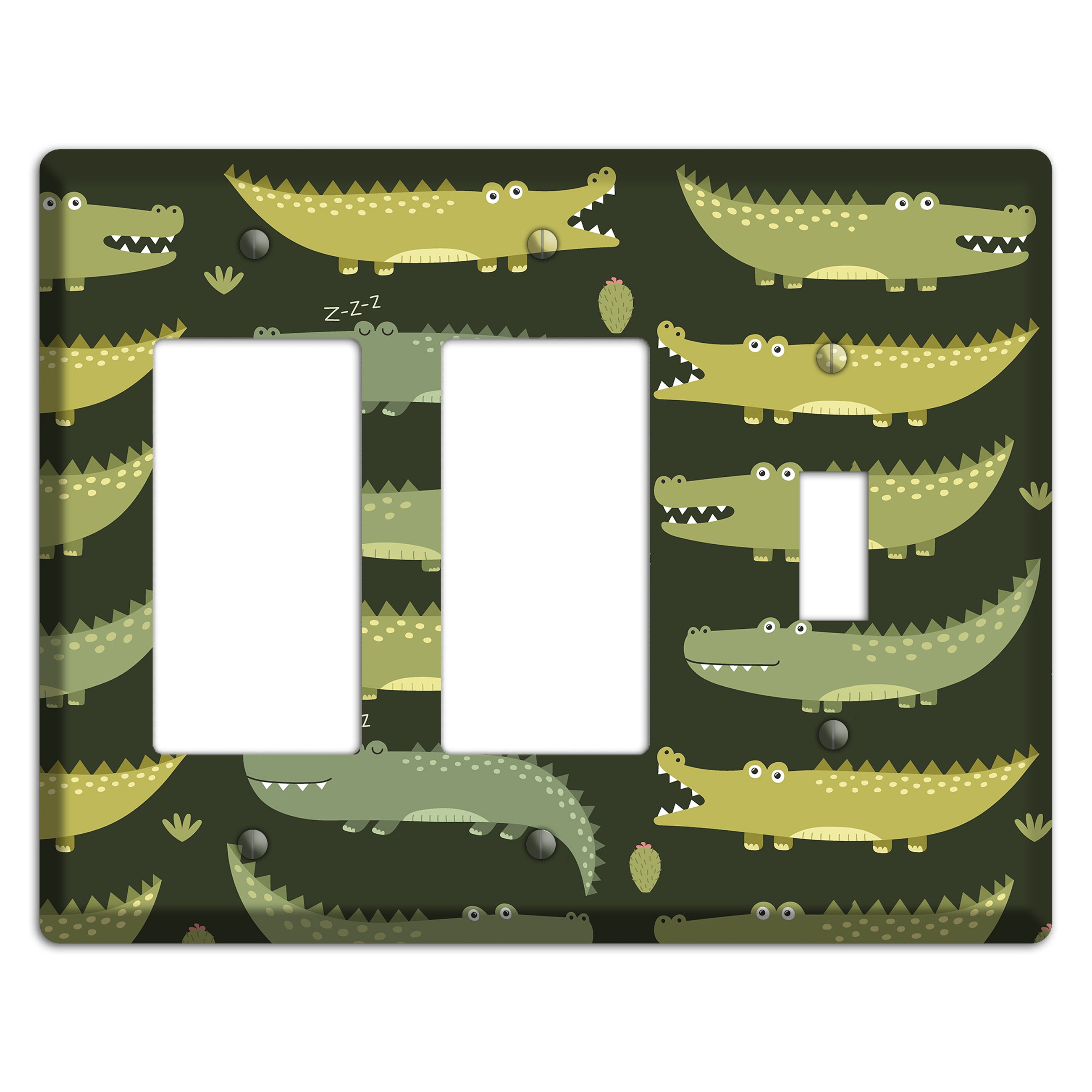 Sleepy Croc Parade 2 Rocker / Toggle Wallplate