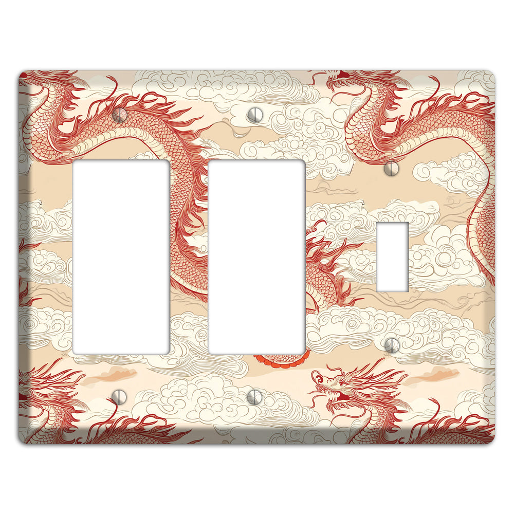 Celestial Dragon Dance 2 Rocker / Toggle Wallplate