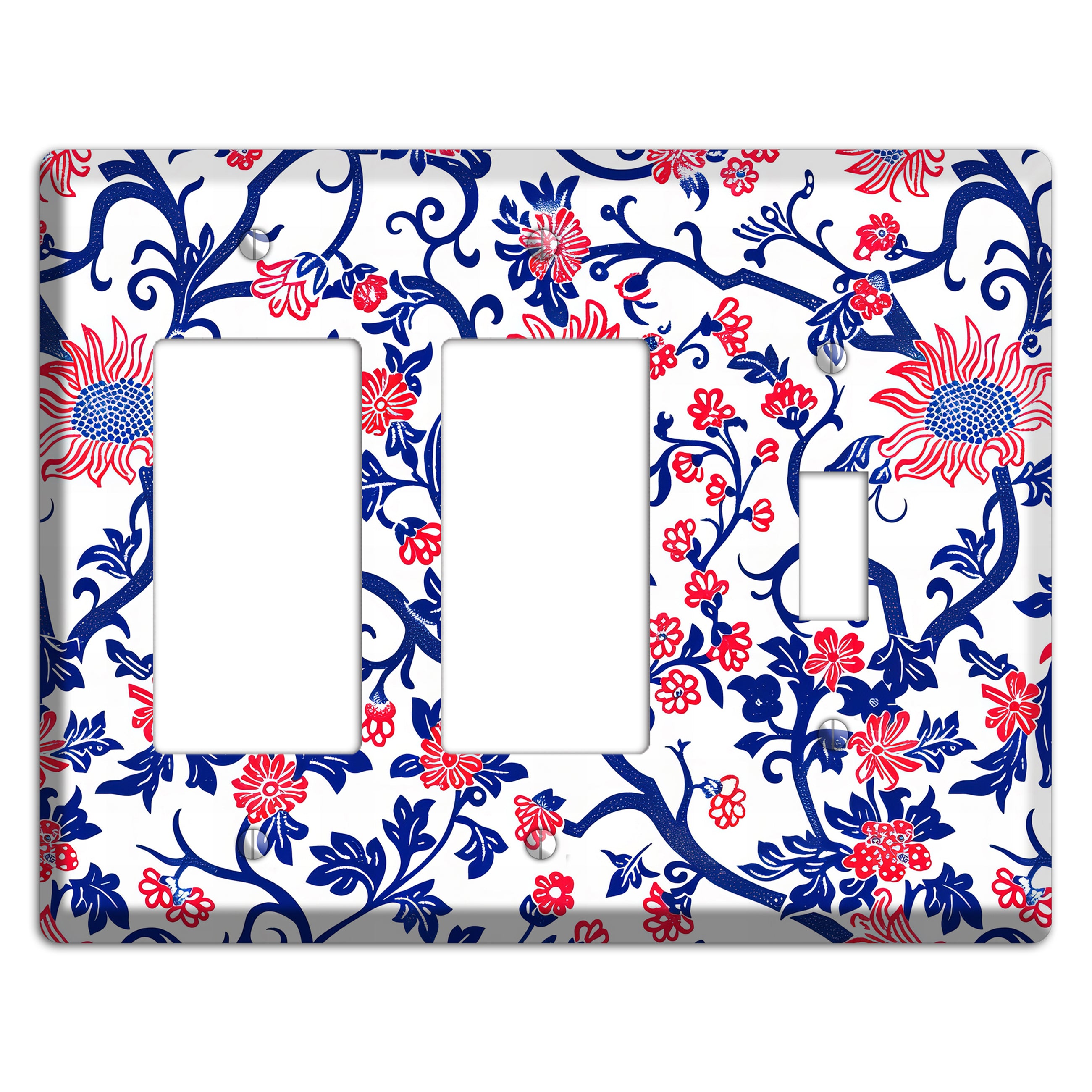 Crimson Vine Riot 2 Rocker / Toggle Wallplate
