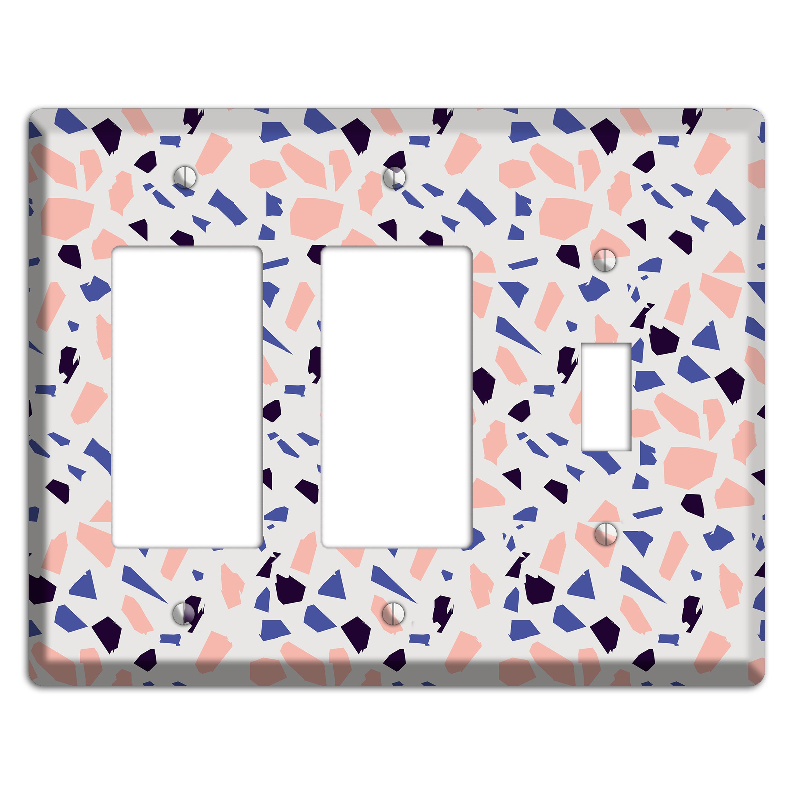 Coral Indigo Burst 2 Rocker / Toggle Wallplate