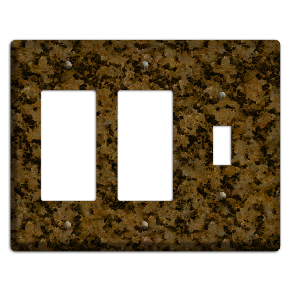 Tropic Brown Granite 2 Rocker / Toggle Wallplate