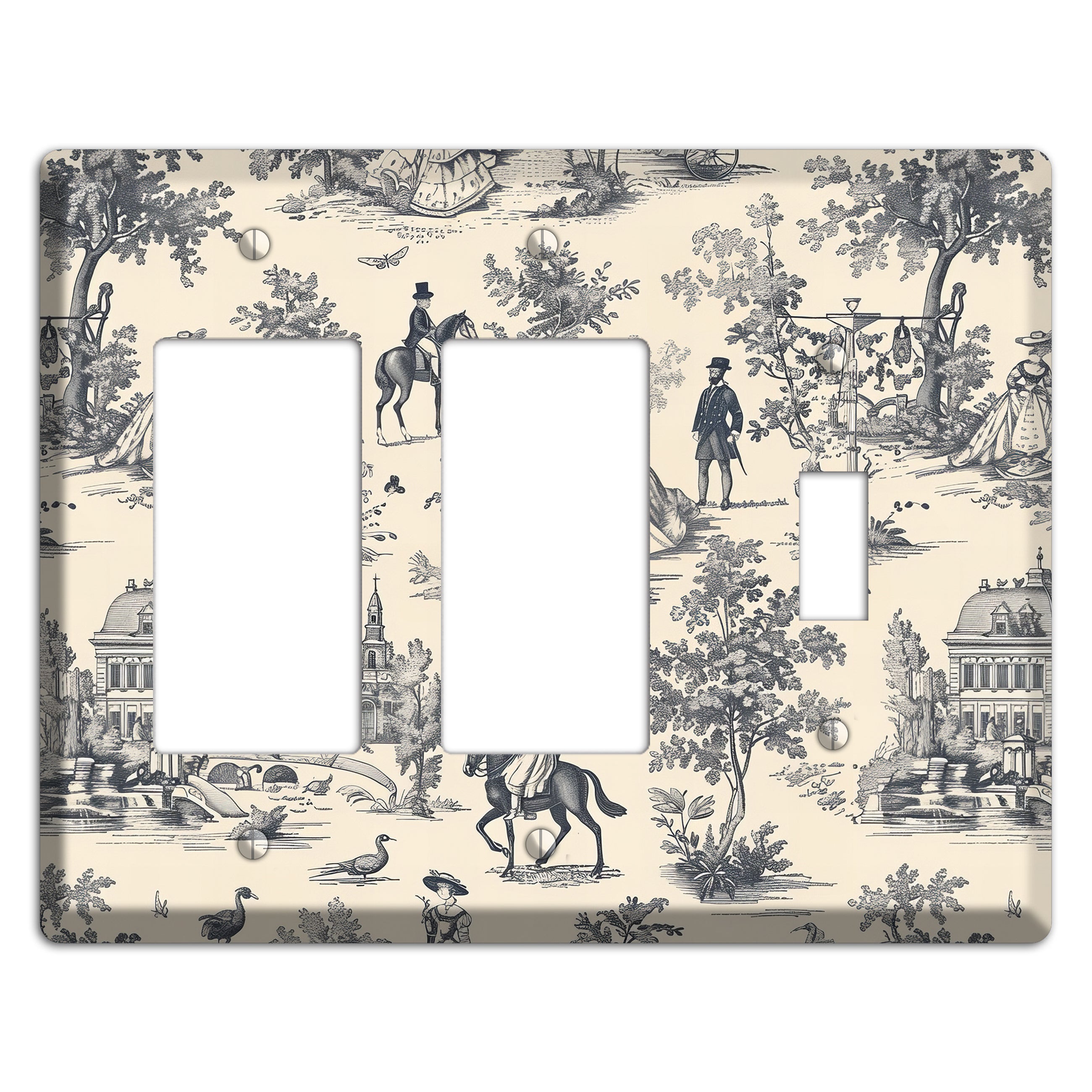Country Estate Promenade 2 Rocker / Toggle Wallplate