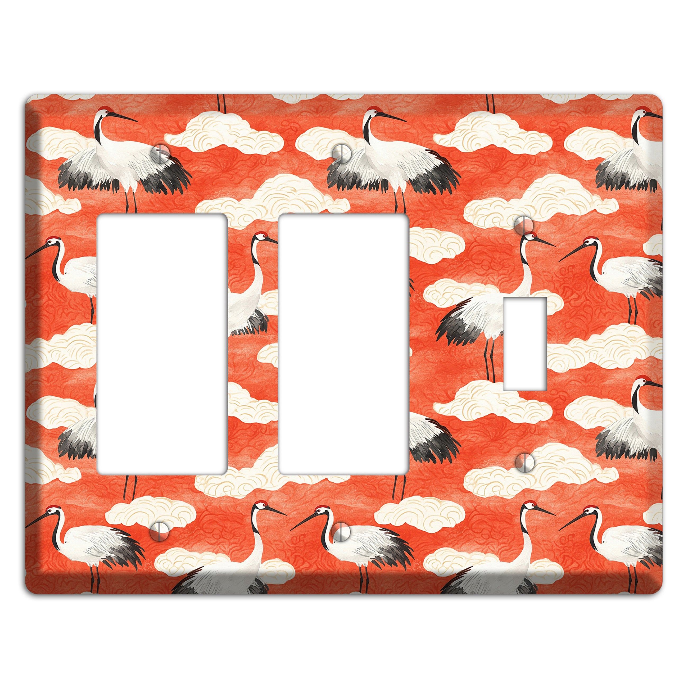Vermillion Cloud Ceremony 2 Rocker / Toggle Wallplate