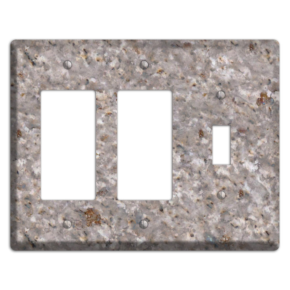 Kashmir White Granite 2 Rocker / Toggle Wallplate