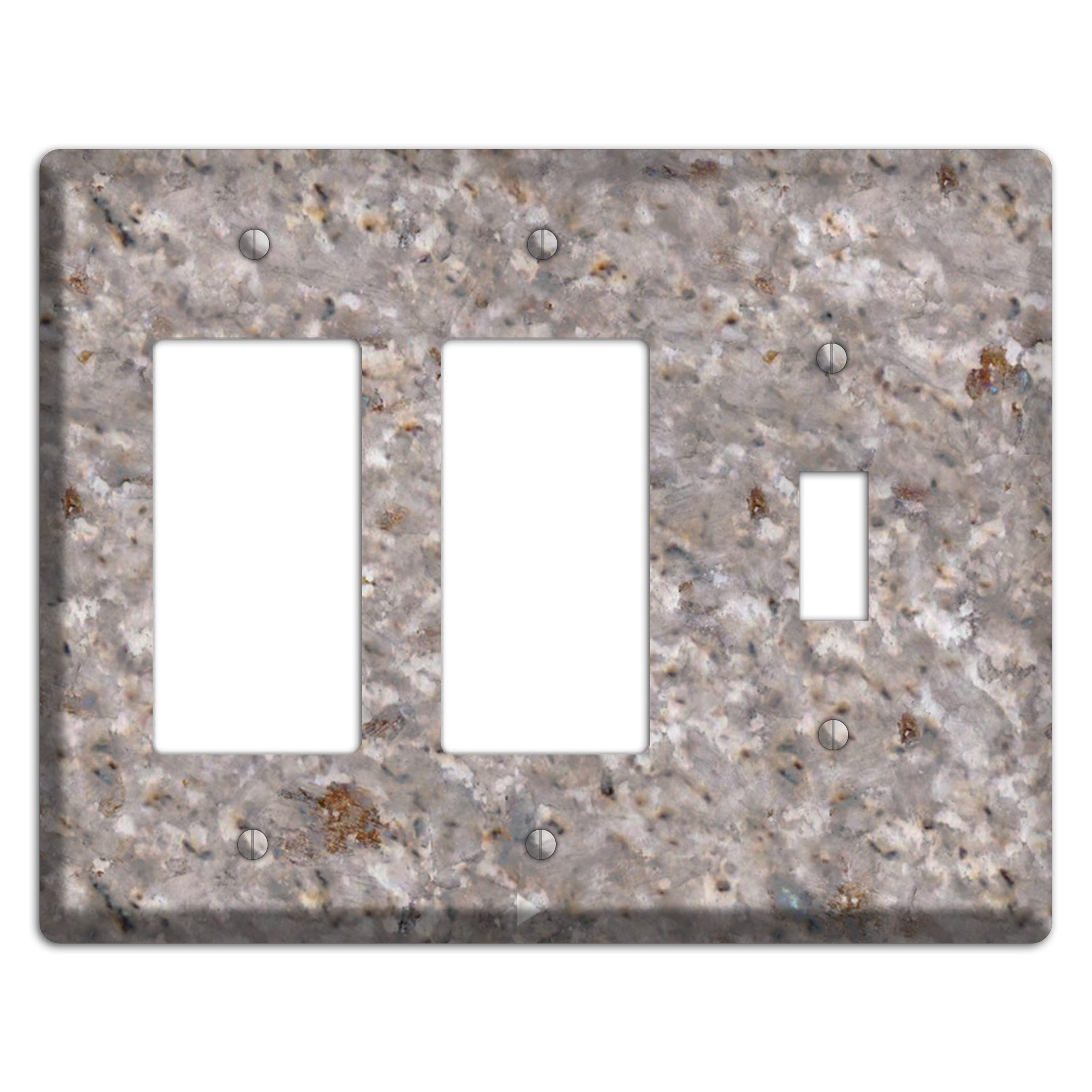 Kashmir White Granite 2 Rocker / Toggle Wallplate