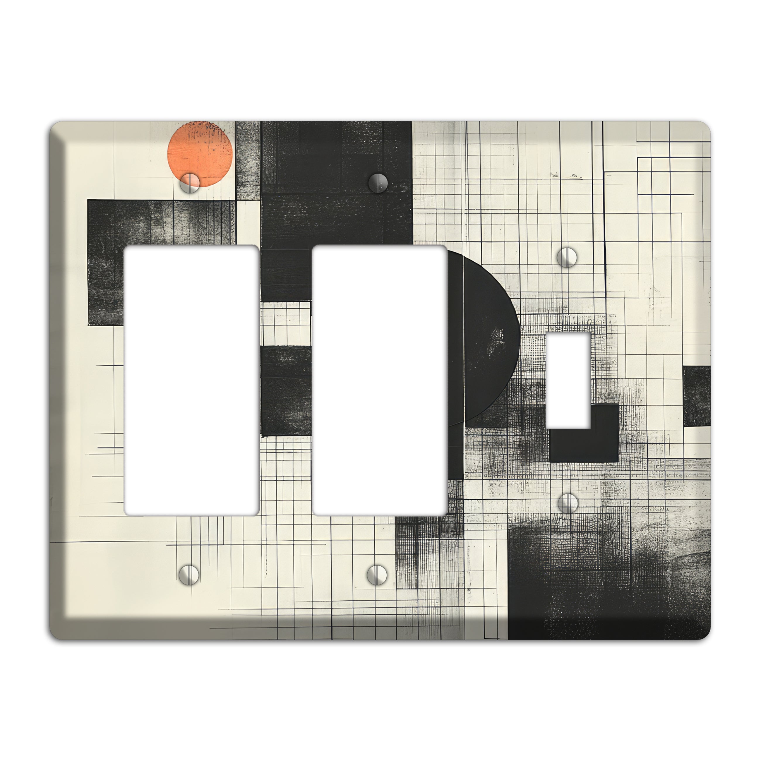 Eclipse Over Blueprint 2 Rocker / Toggle Wallplate