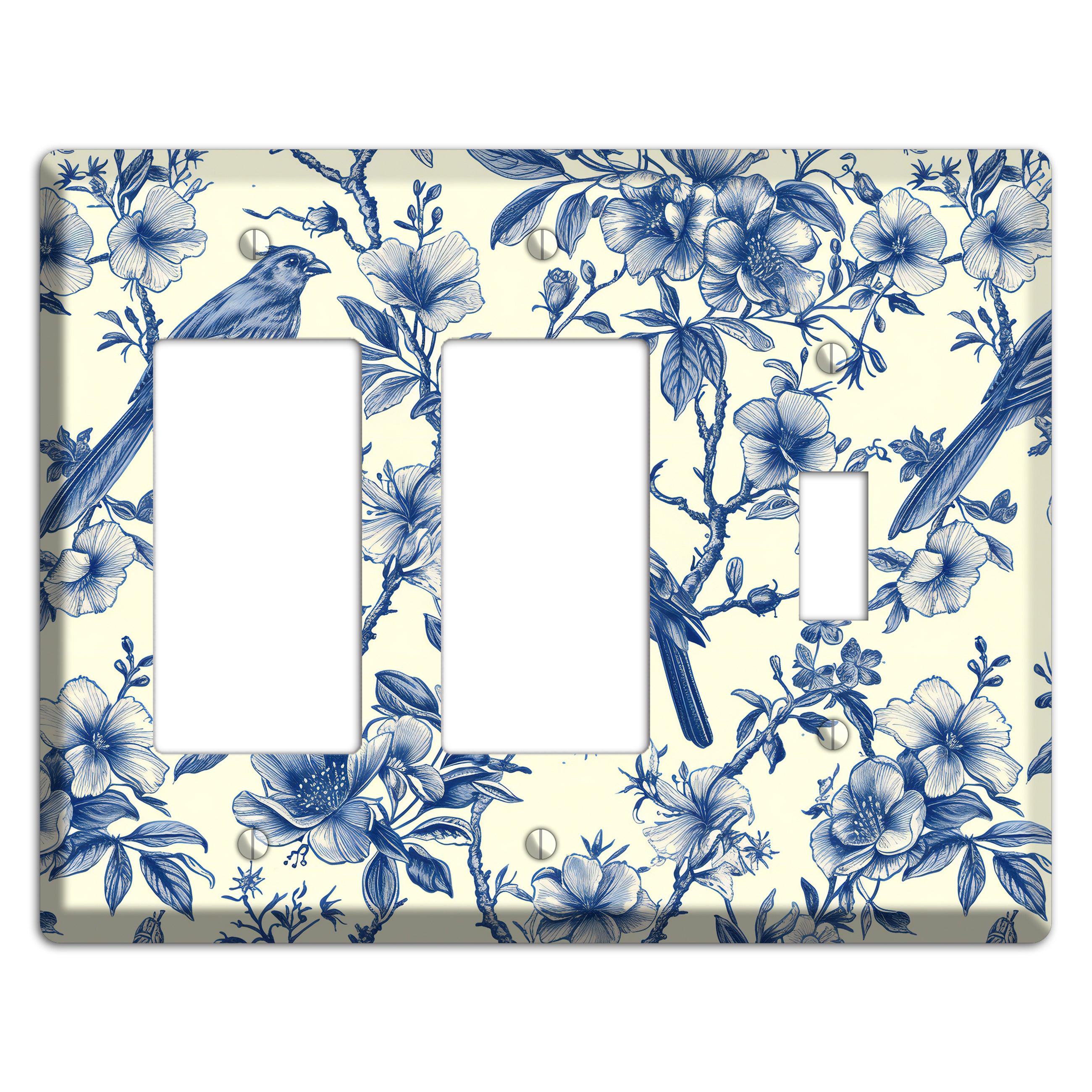 Porcelain Garden Song 2 Rocker / Toggle Wallplate