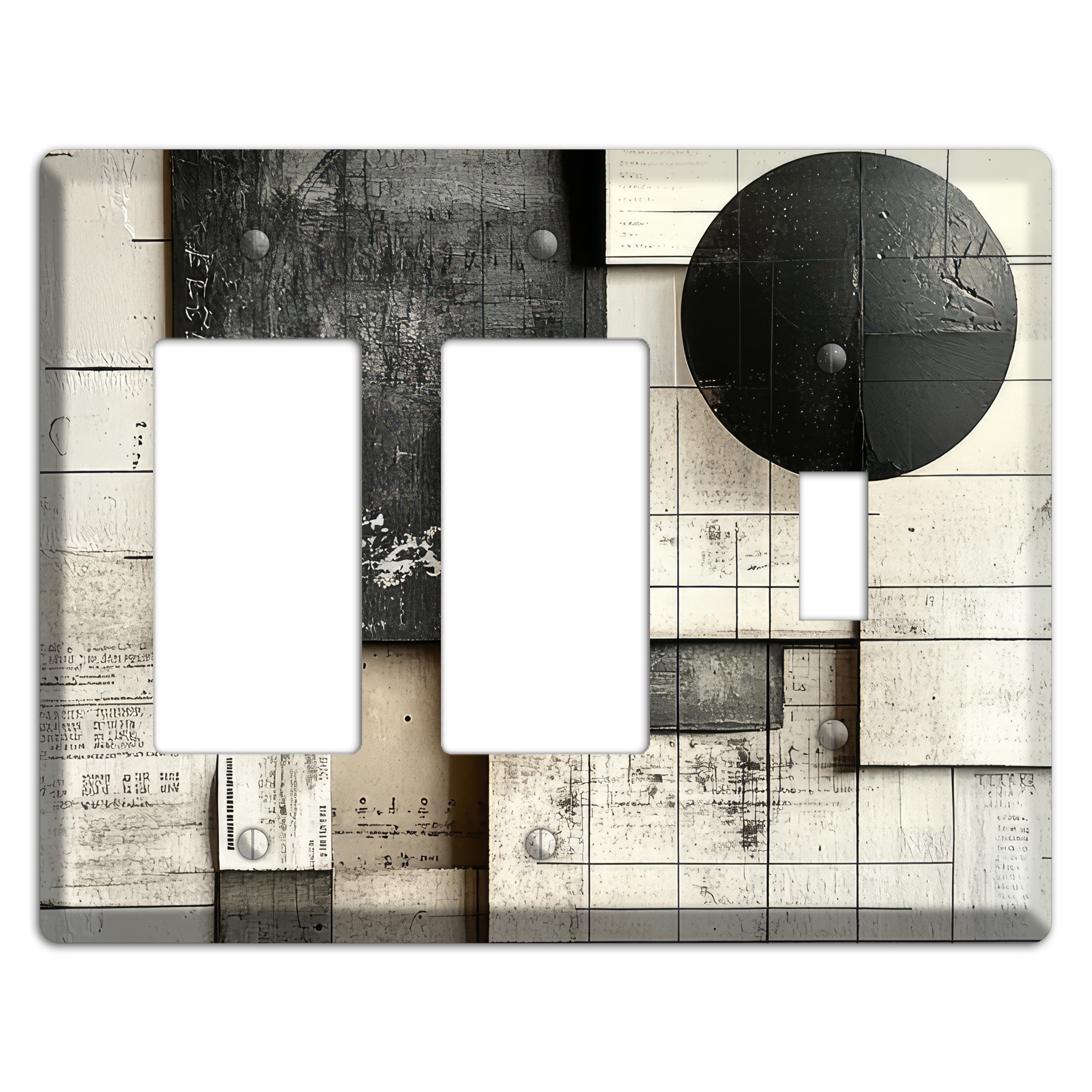 Lunar Grid Archive 2 Rocker / Toggle Wallplate
