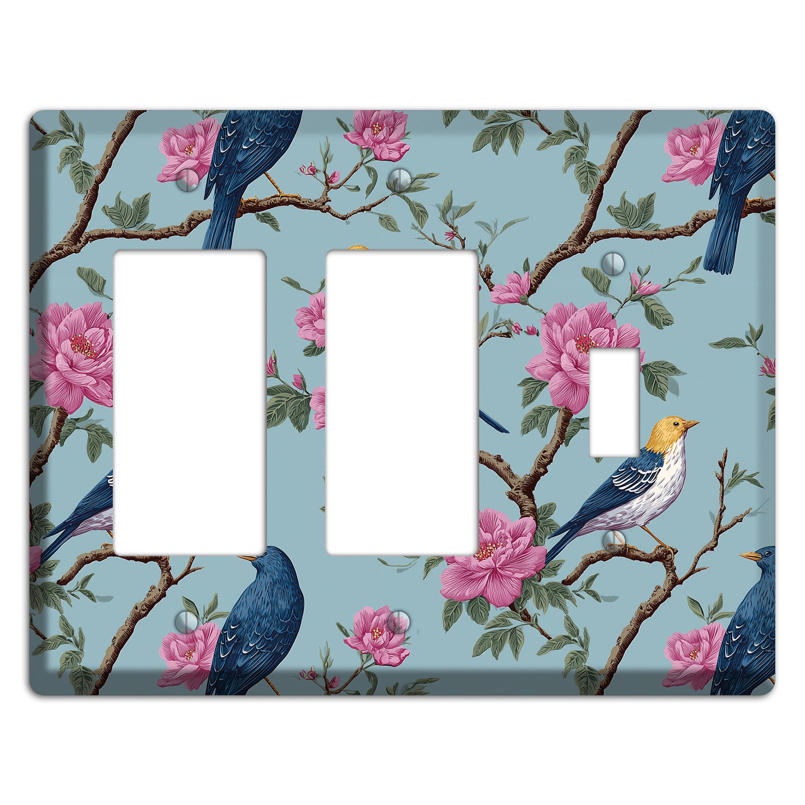 Blossom & Wing 2 Rocker / Toggle Wallplate