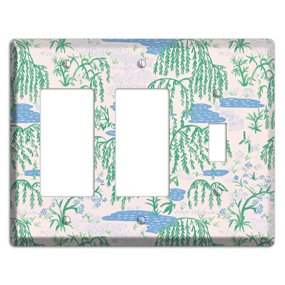 Willow & Still Water 2 Rocker / Toggle Wallplate