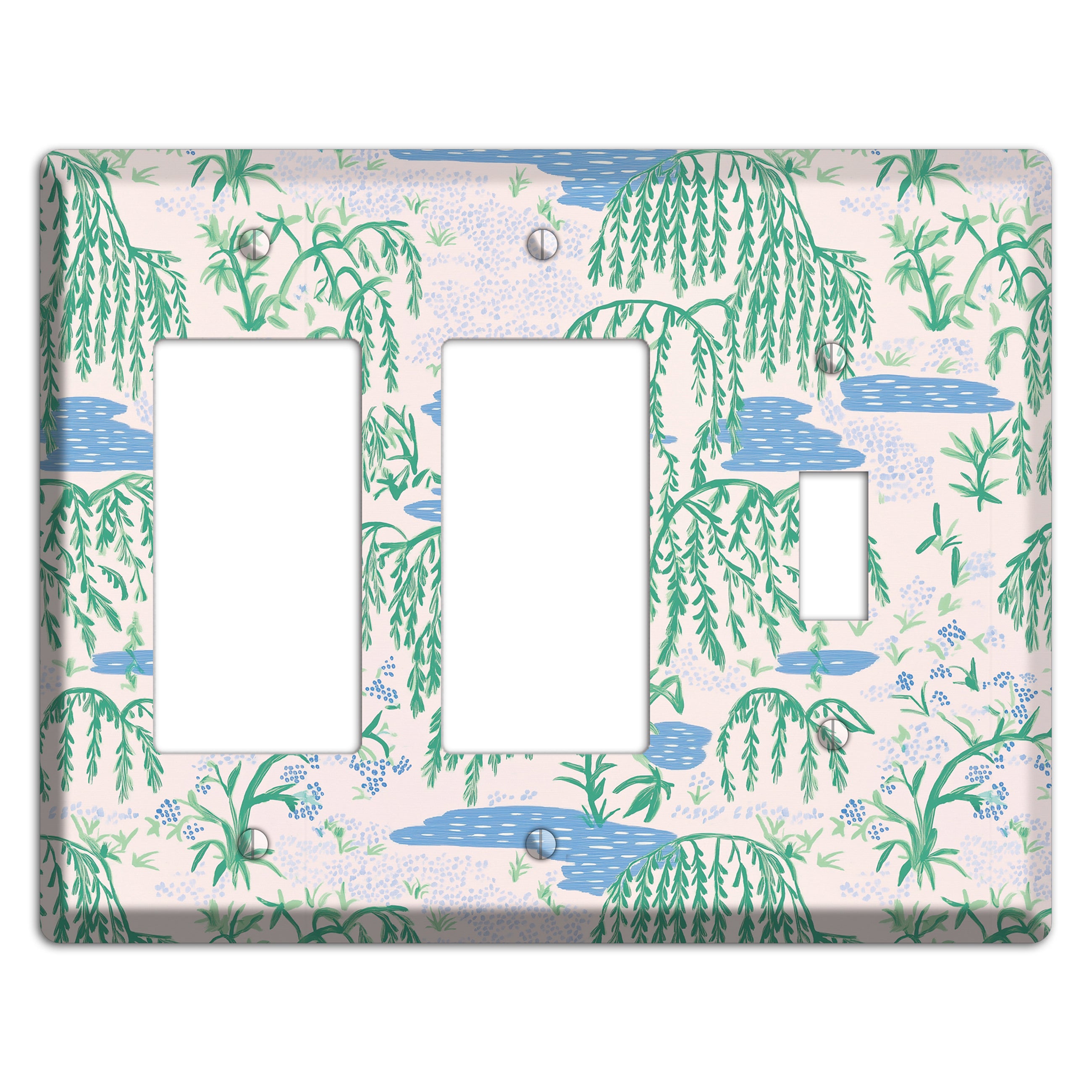 Willow & Still Water 2 Rocker / Toggle Wallplate