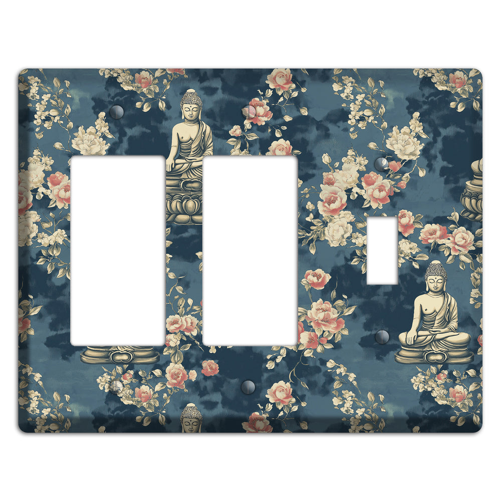 Lotus & Bloom 2 Rocker / Toggle Wallplate