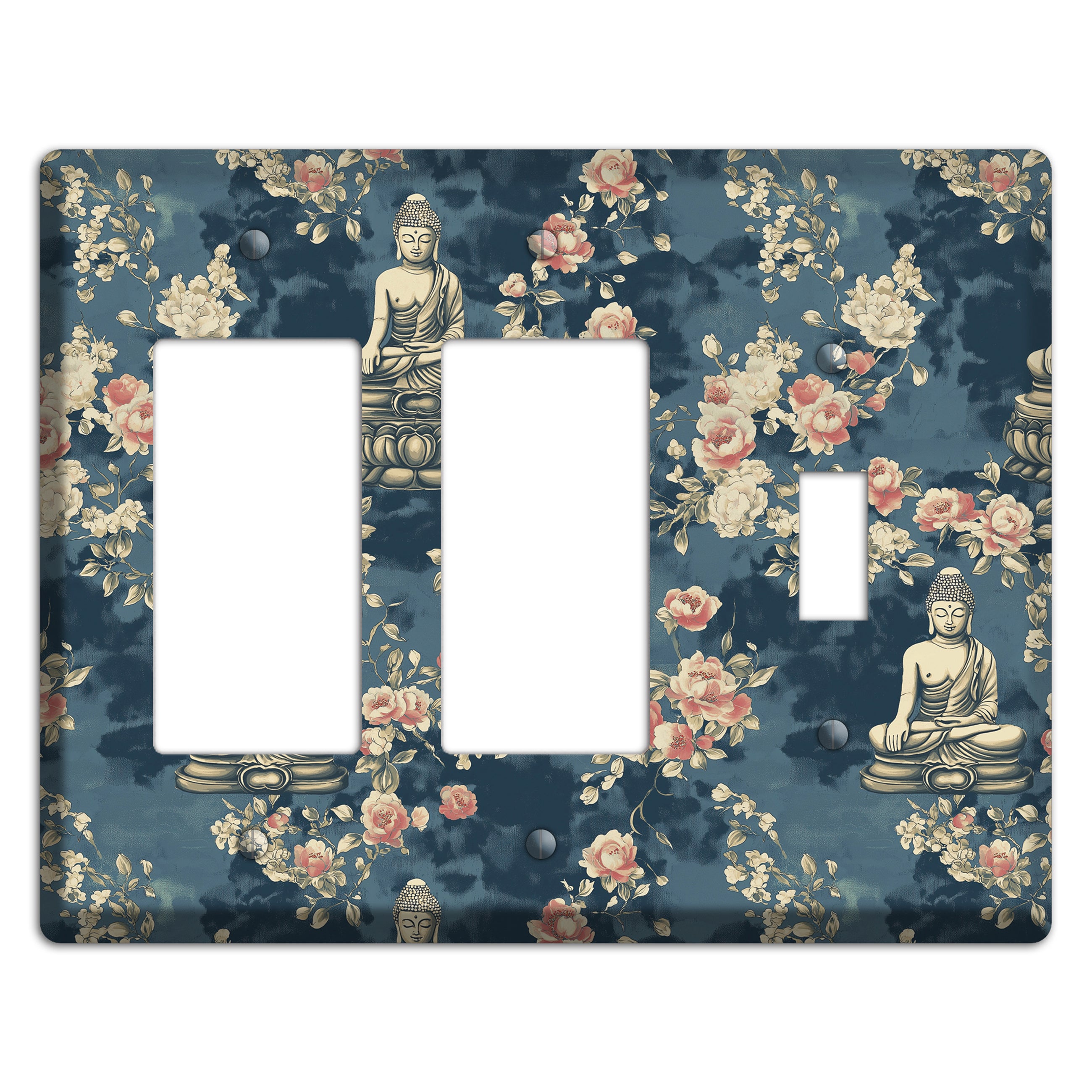 Lotus & Bloom 2 Rocker / Toggle Wallplate