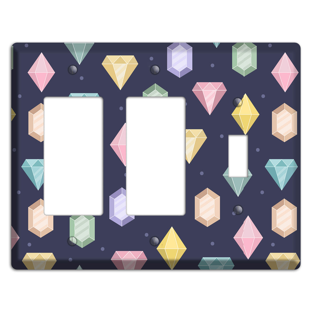 Sparkle Gems 2 Rocker / Toggle Wallplate