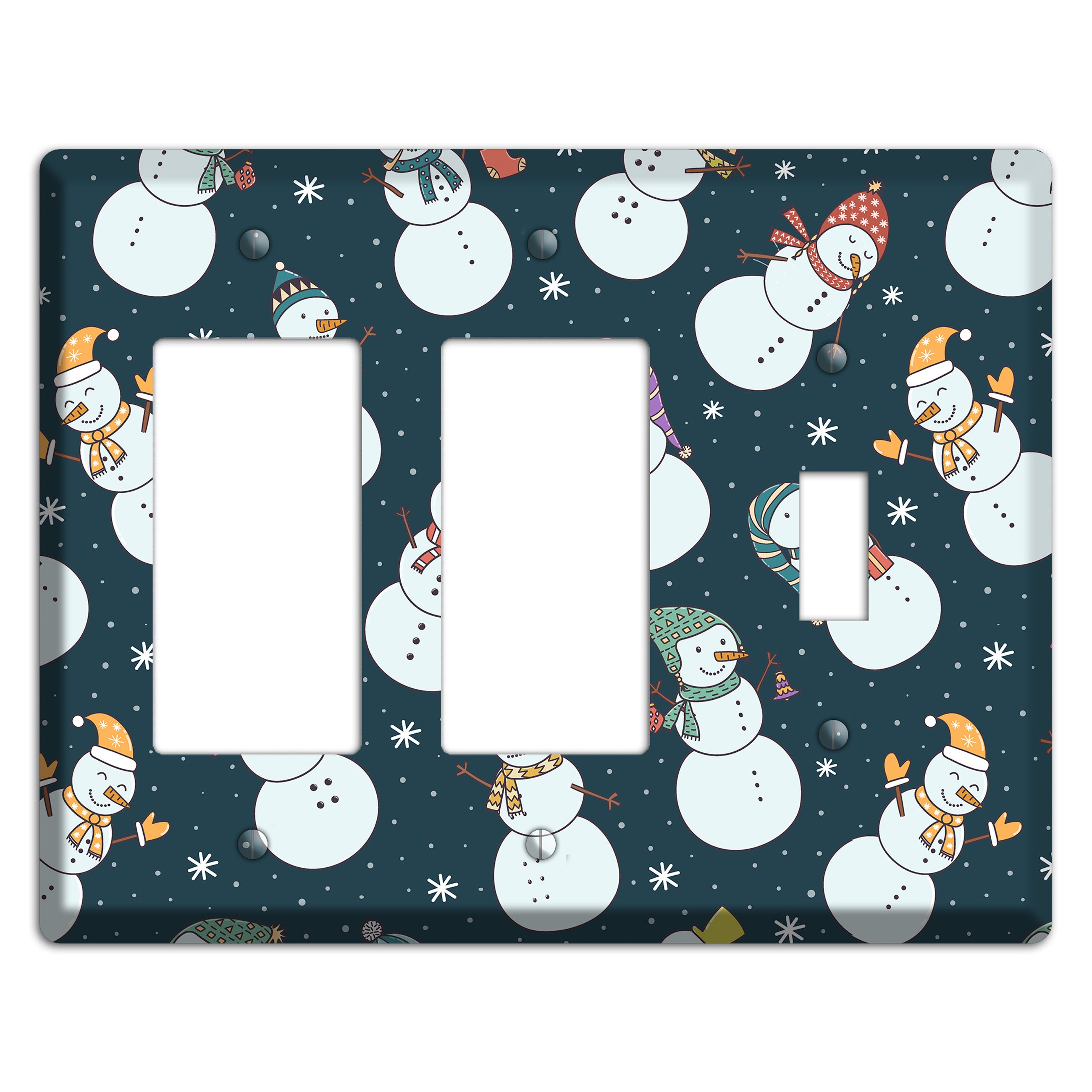 Snowman Celebration 2 Rocker / Toggle Wallplate