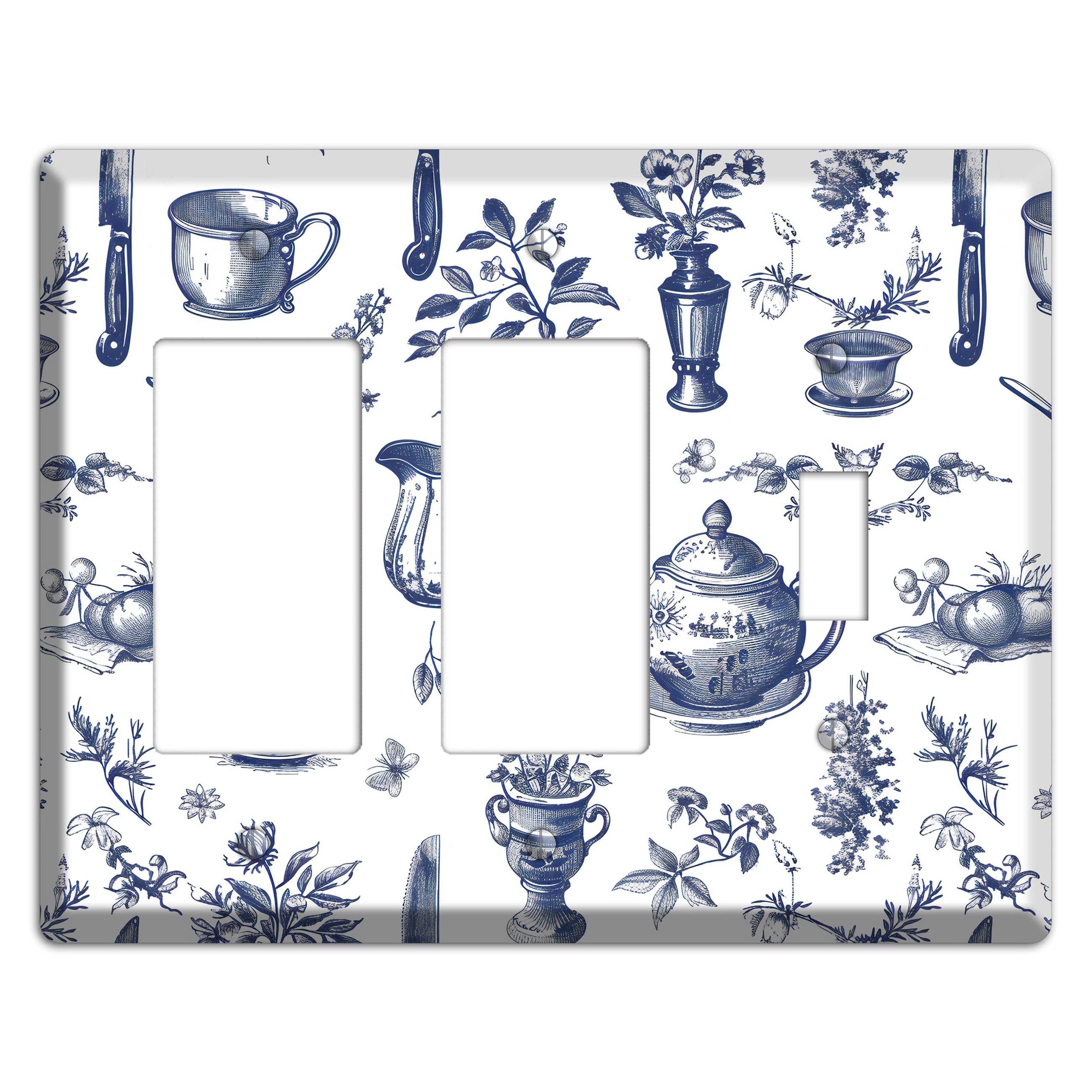 Pantry & Petal 2 Rocker / Toggle Wallplate