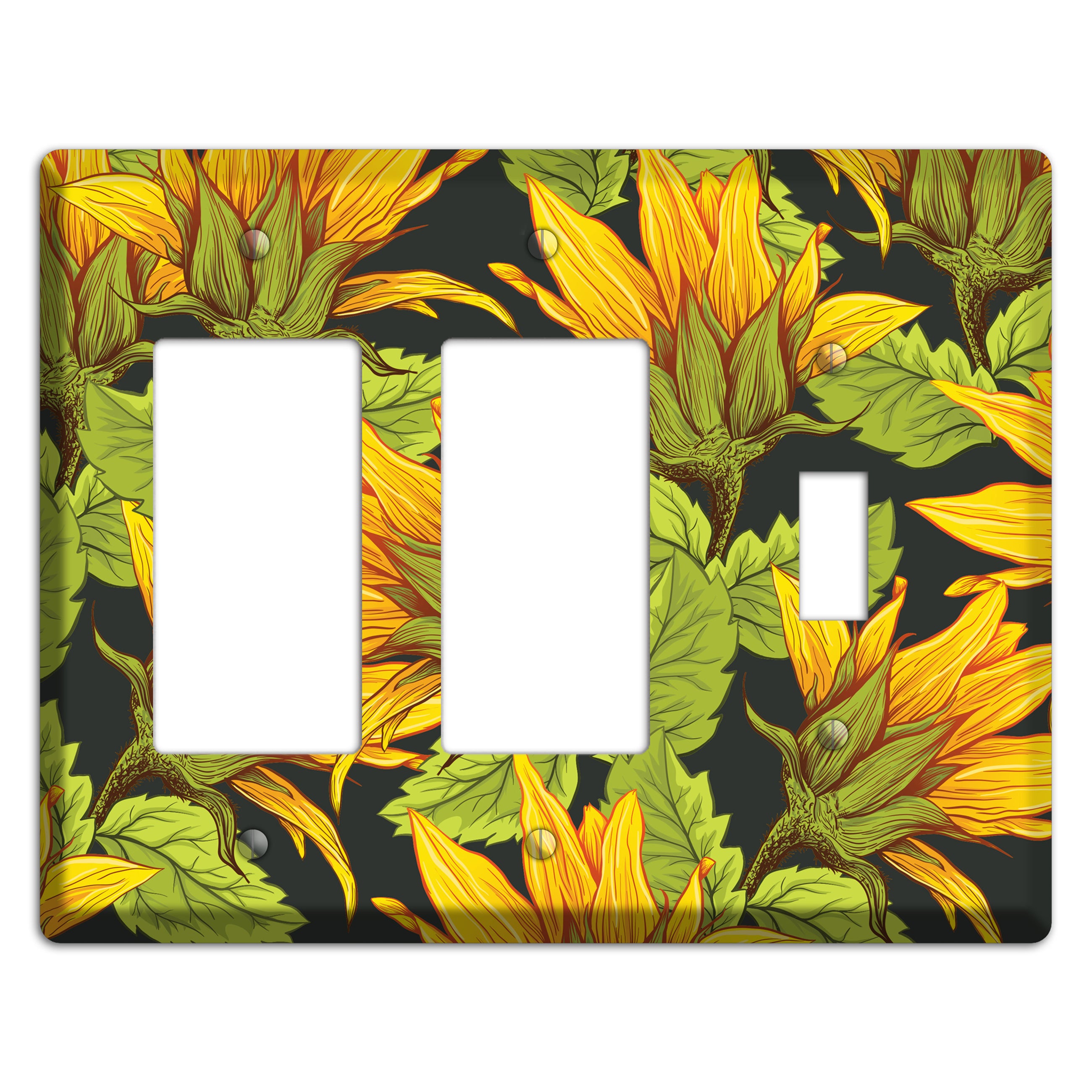 Gilded Bloom Tangle 2 Rocker / Toggle Wallplate