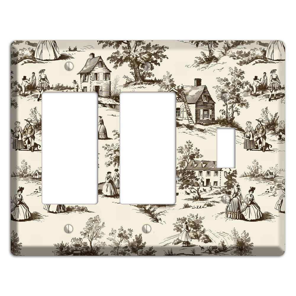 Country Promenade 2 Rocker / Toggle Wallplate