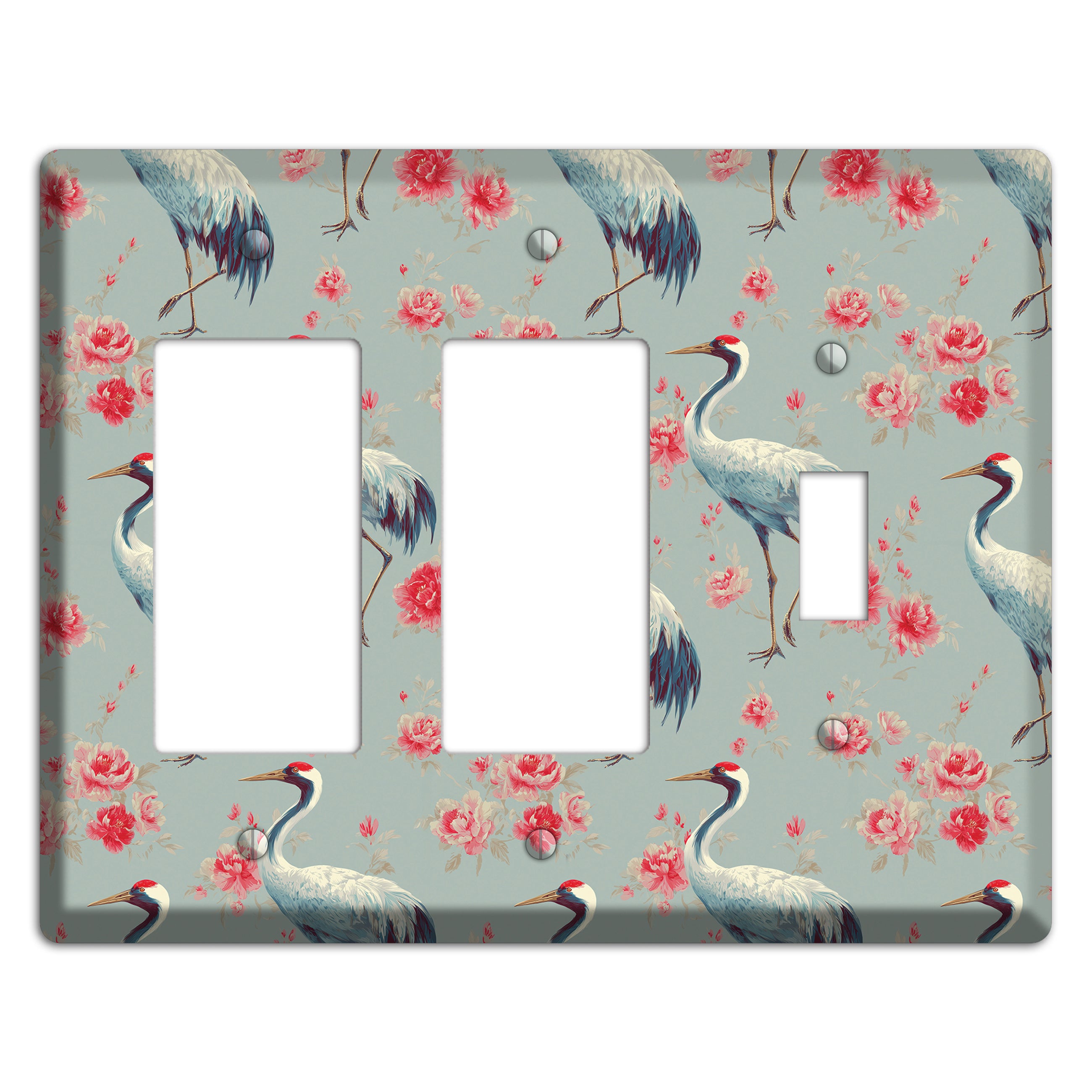 Rose Mist Vigil 2 Rocker / Toggle Wallplate