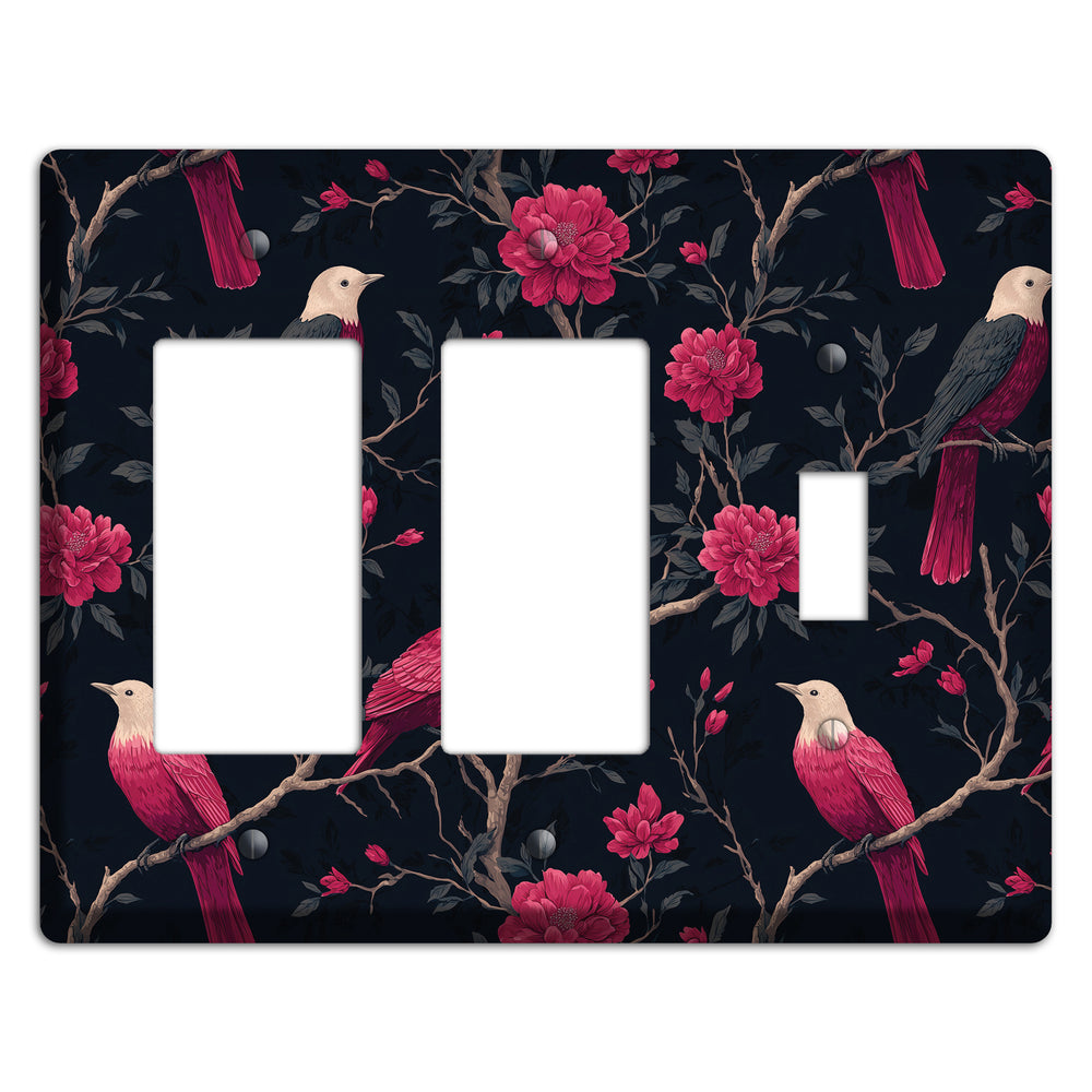 Crimson Perch 2 Rocker / Toggle Wallplate