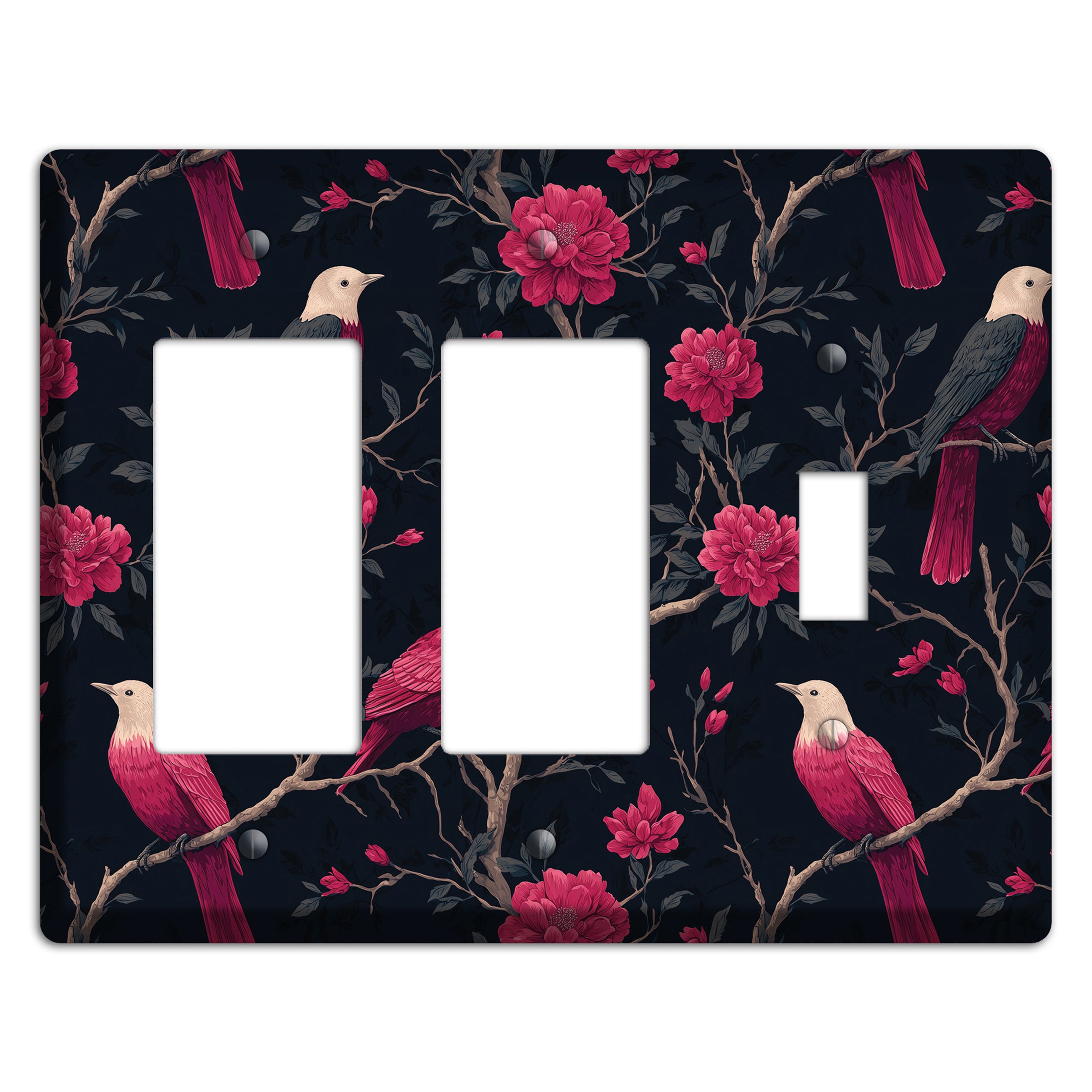 Crimson Perch 2 Rocker / Toggle Wallplate