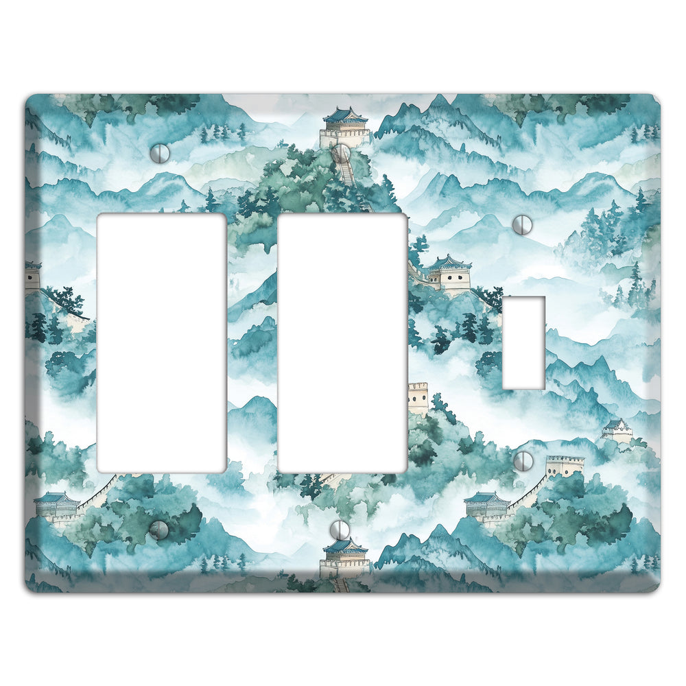 Watchtower in Mist 2 Rocker / Toggle Wallplate